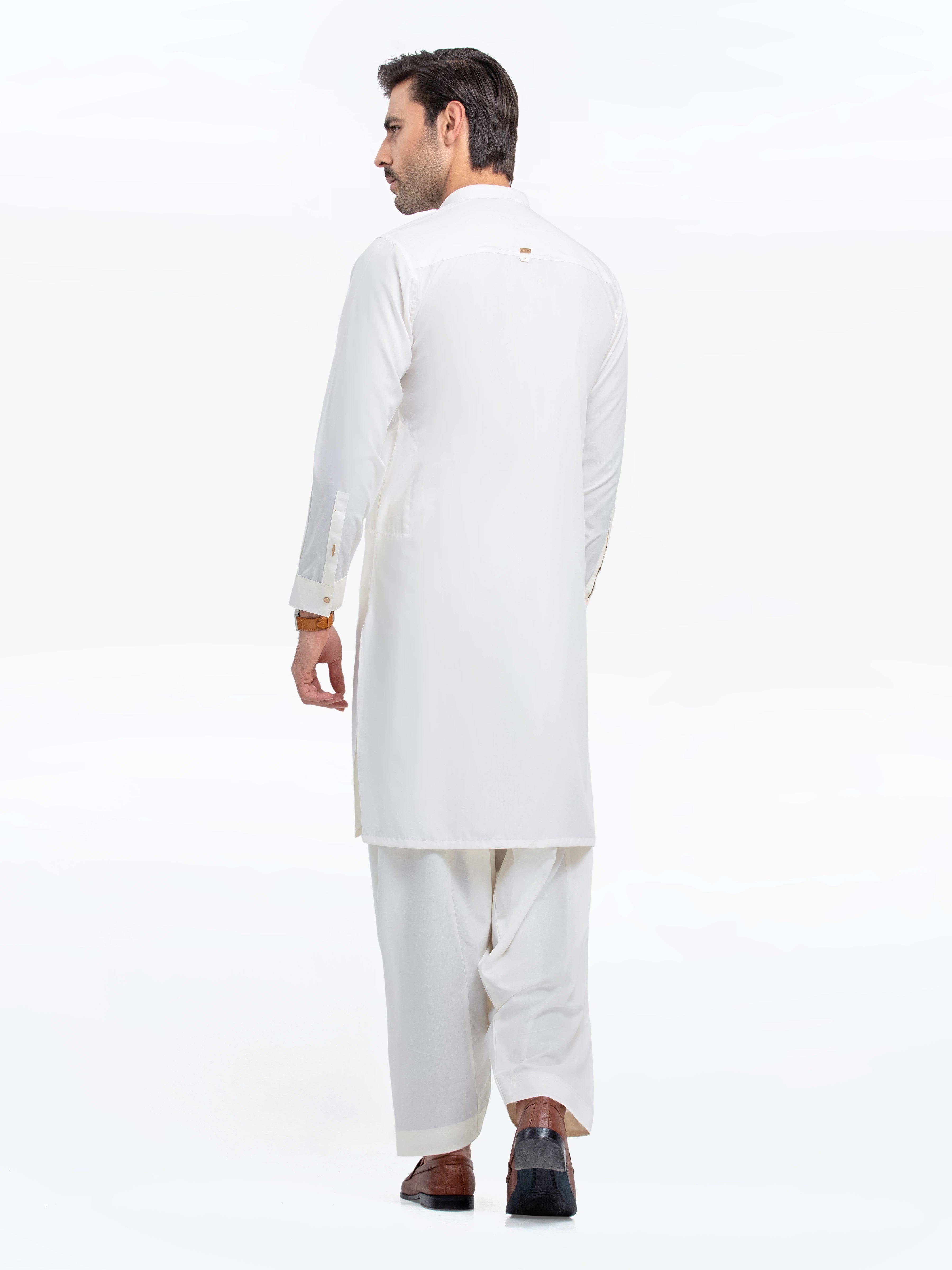 Cream Kurta Pajama Set