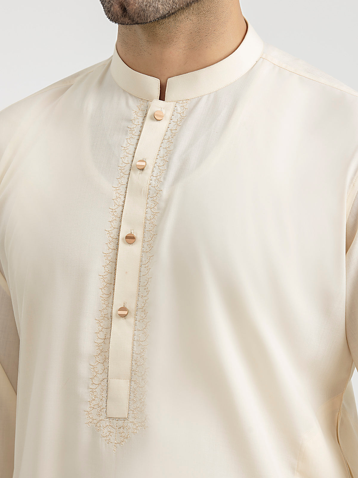 Cream Kurta Pajama Set