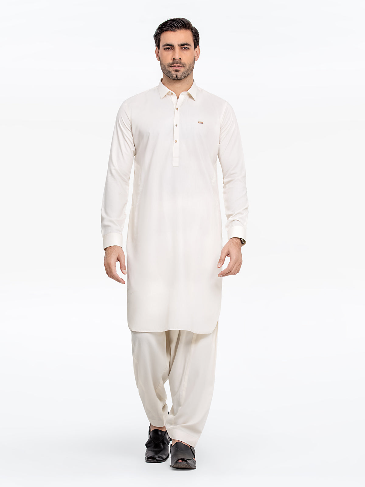 Cream Kurta Pajama Set