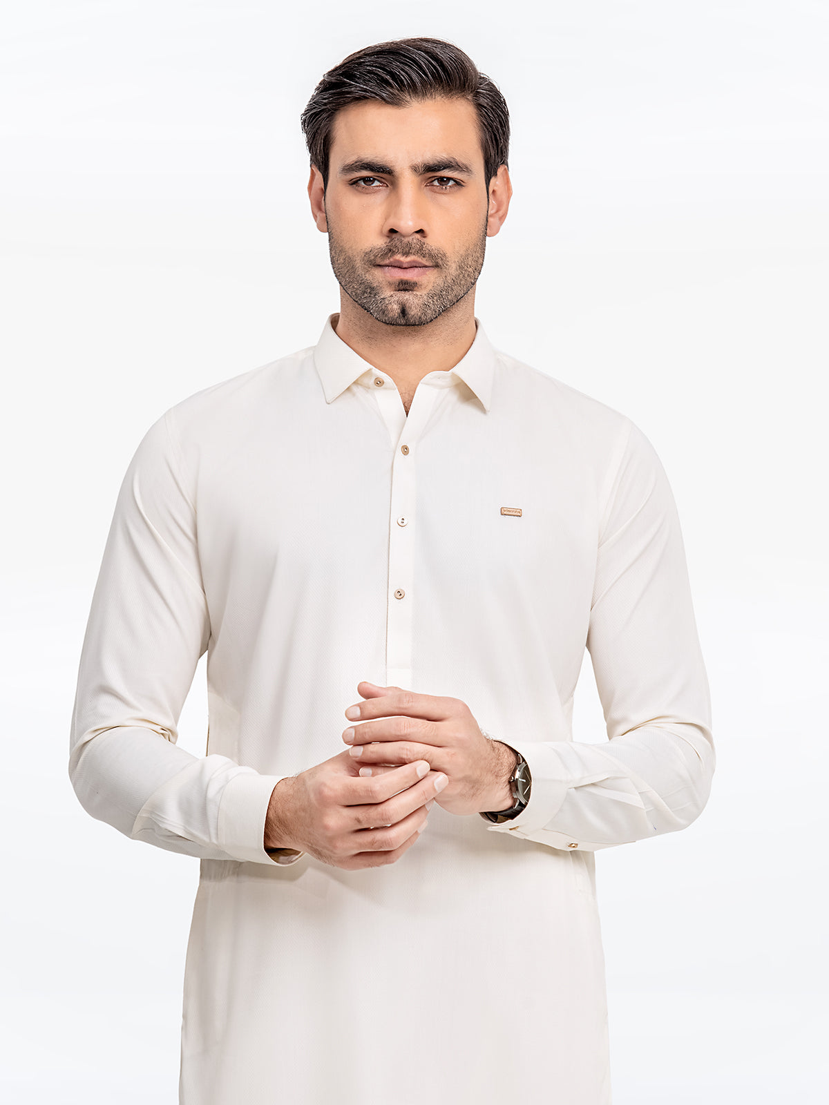 Cream Kurta Pajama Set