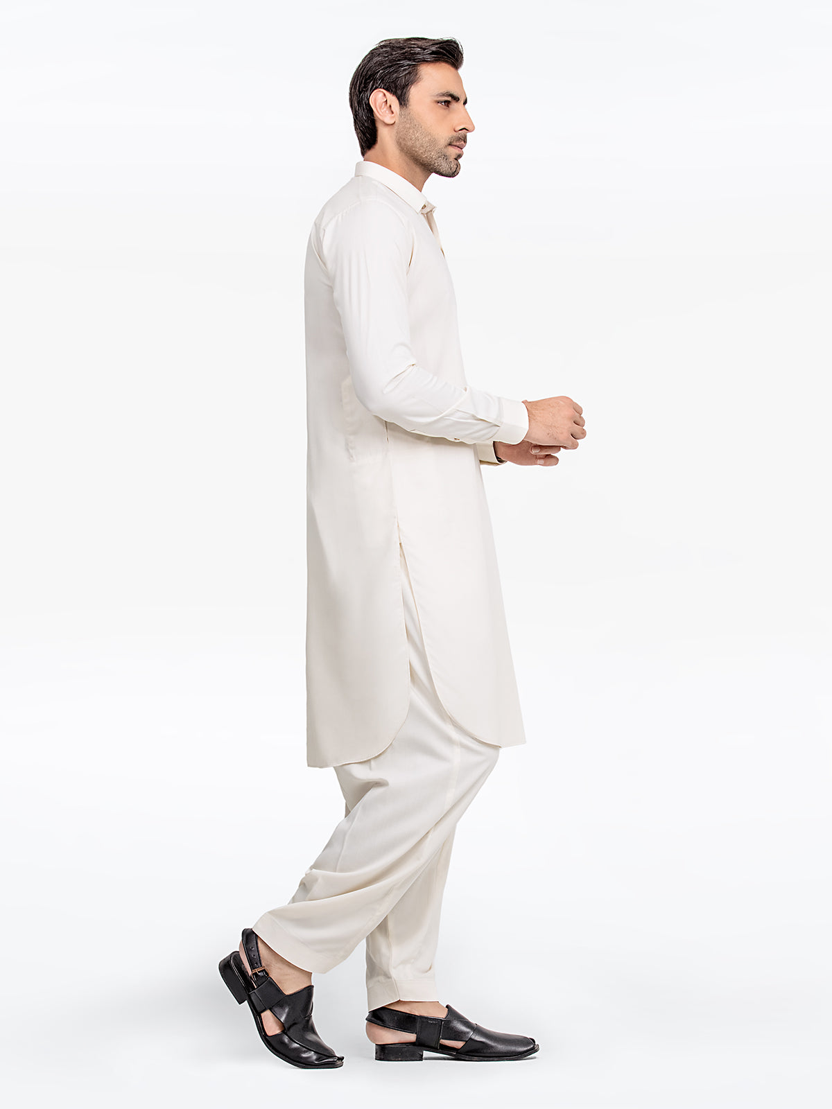 Cream Kurta Pajama Set
