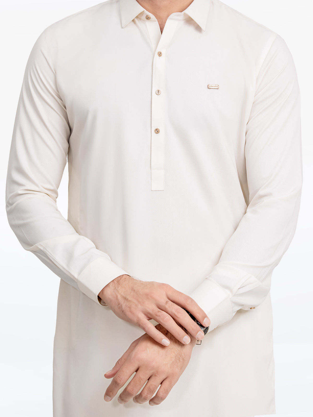 Cream Kurta Pajama Set
