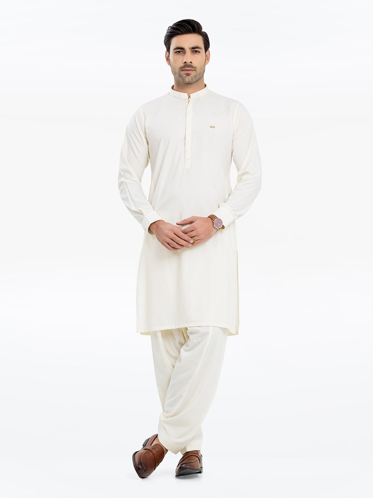 Cream Kurta Pajama Set