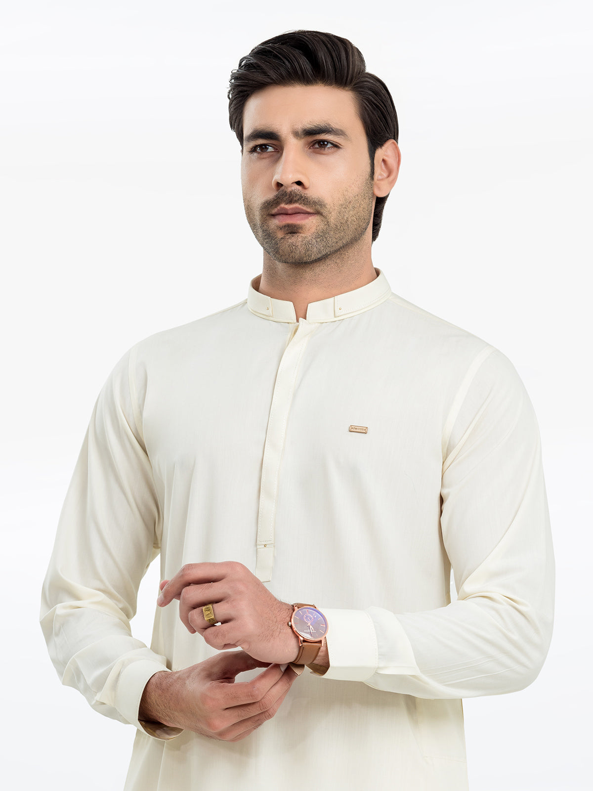Cream Kurta Pajama Set