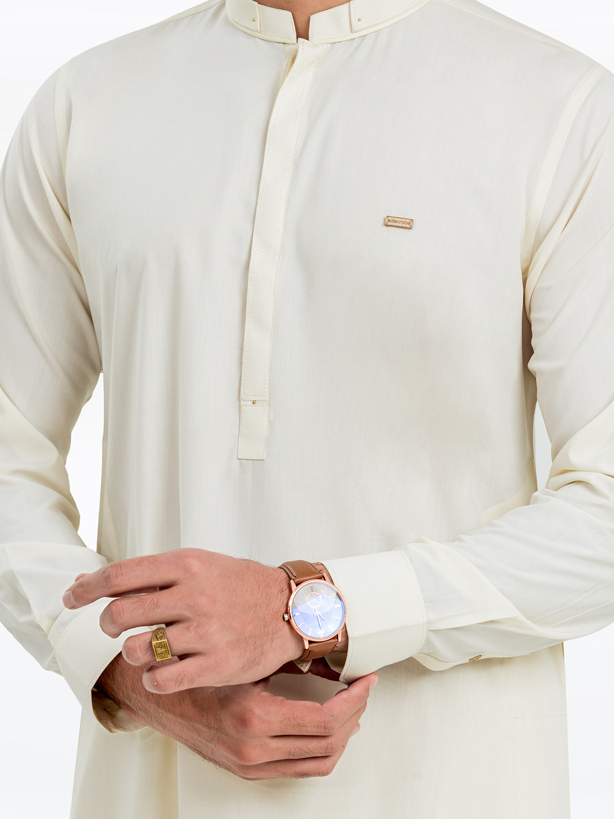 Cream Kurta Pajama Set