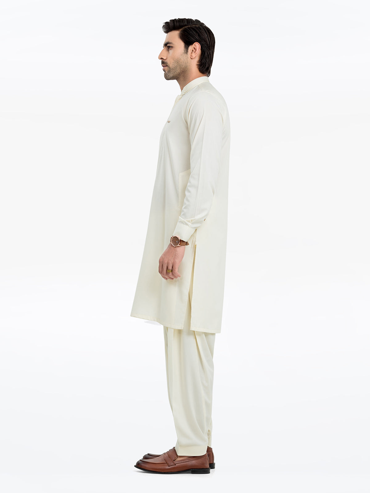 Cream Kurta Pajama Set