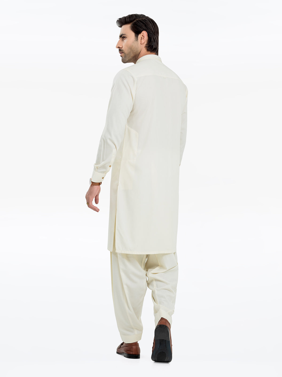 Cream Kurta Pajama Set
