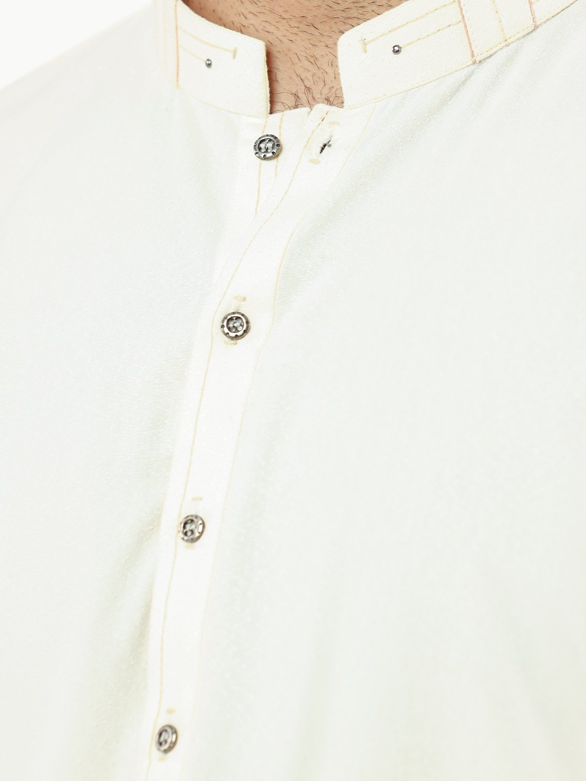 Cream Kurta Pajama Set