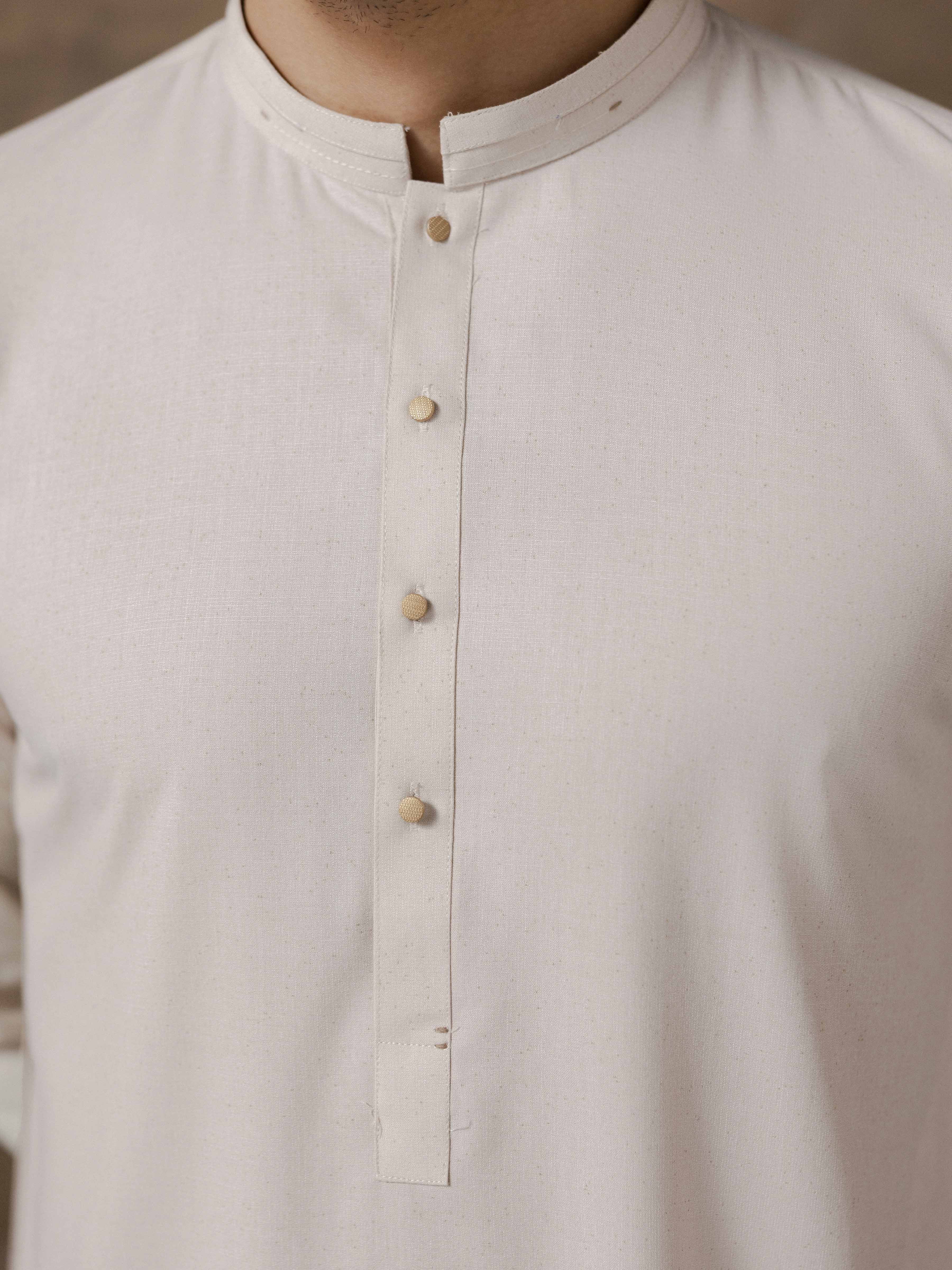 Light Beige Kurta Pajama Set