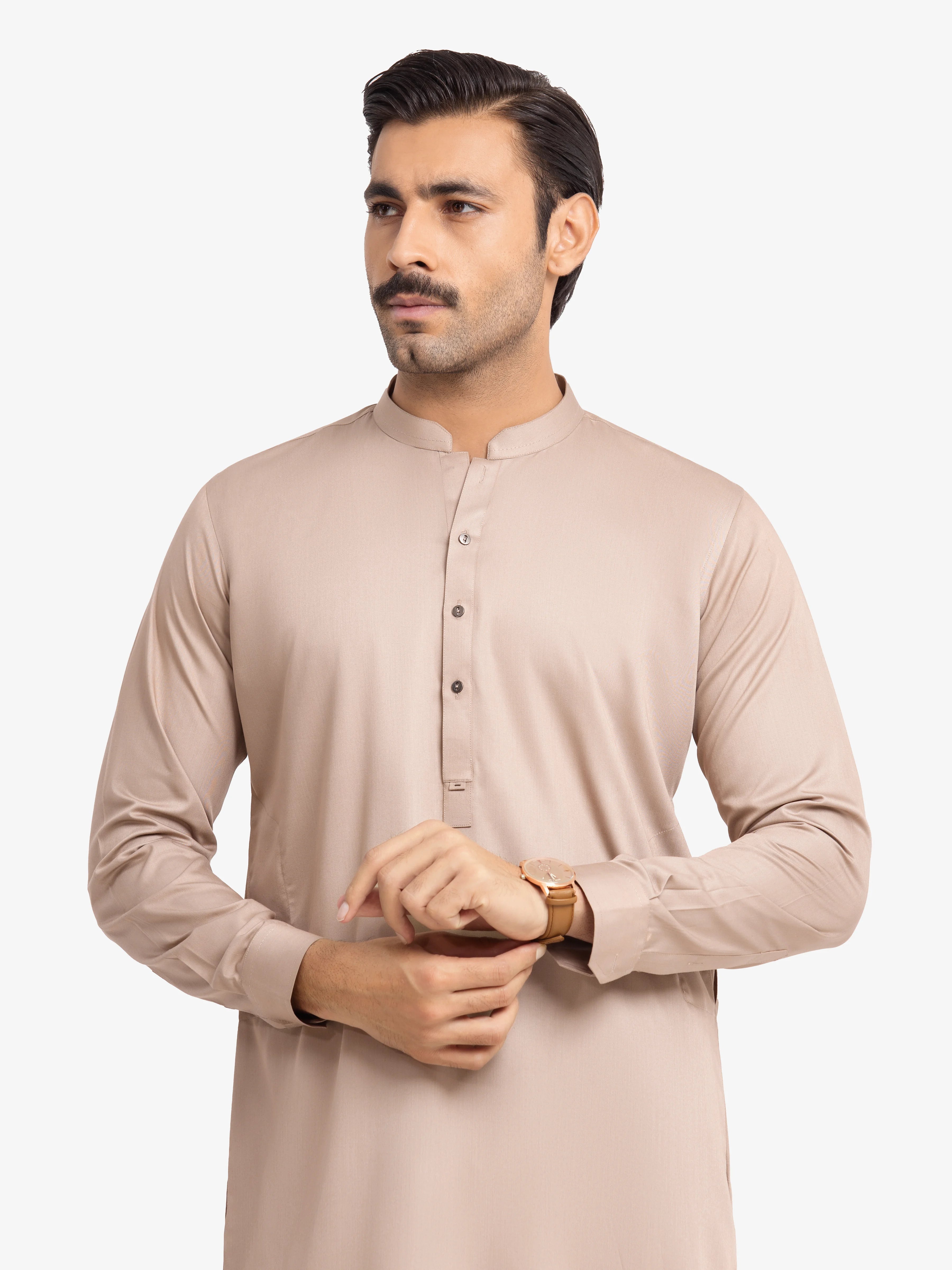 Light Beige Kurta Pajama Set