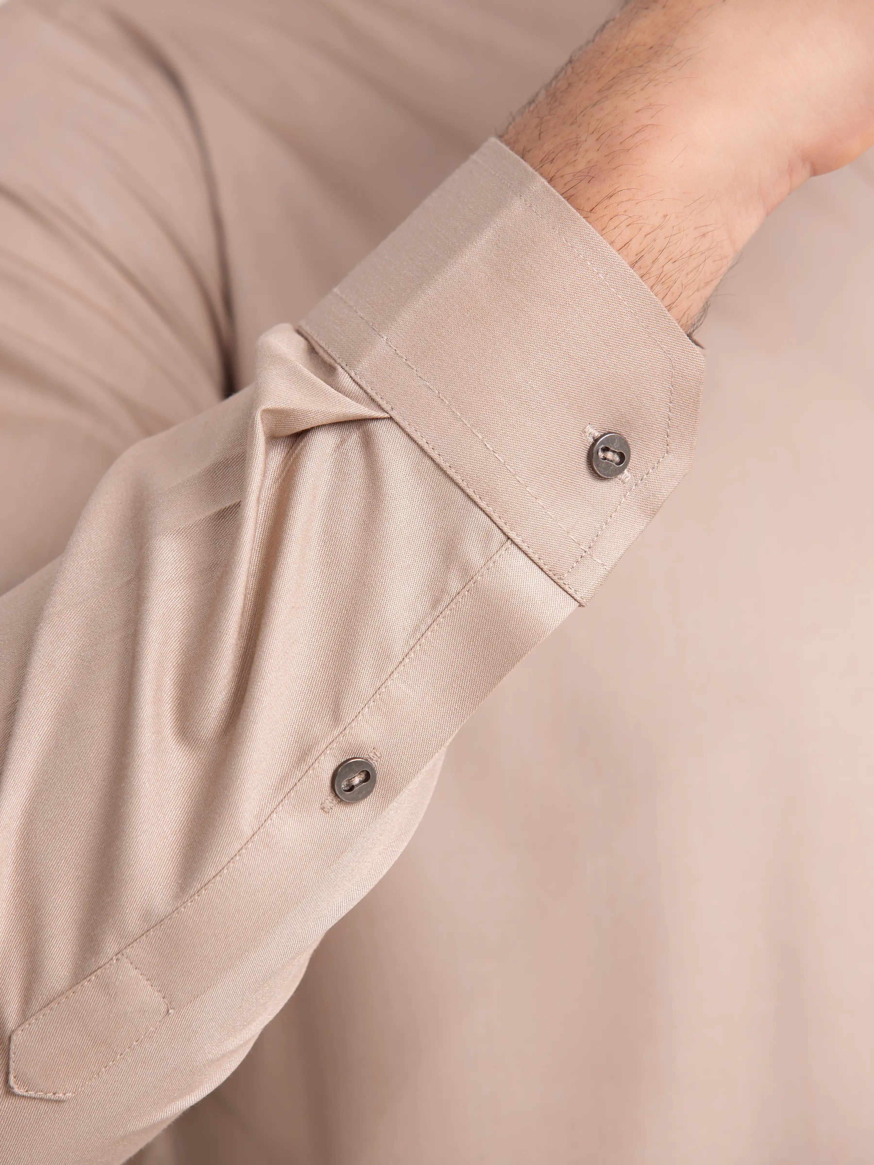 Light Beige Kurta Pajama Set