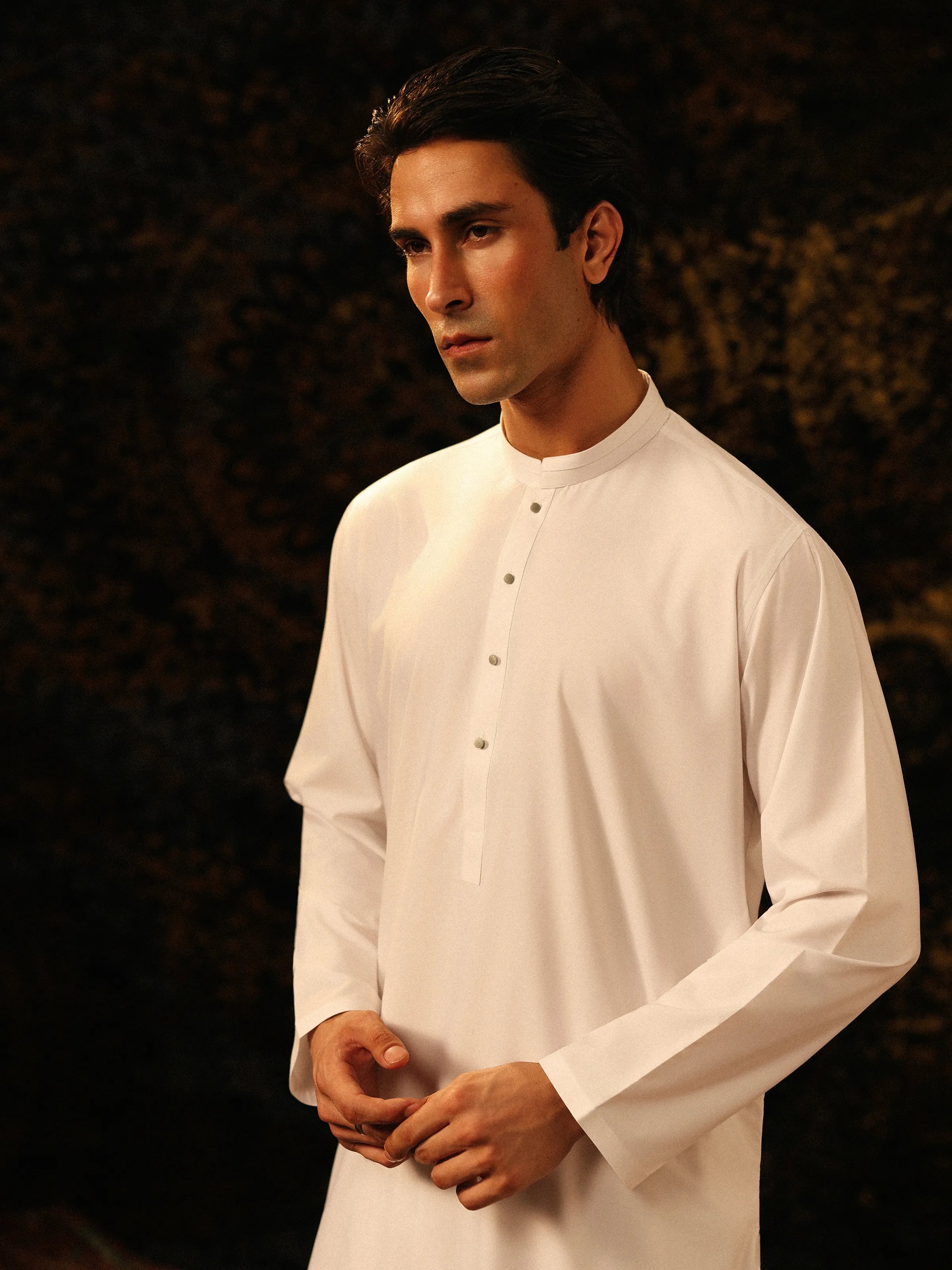 Off White Kurta Pajama Set
