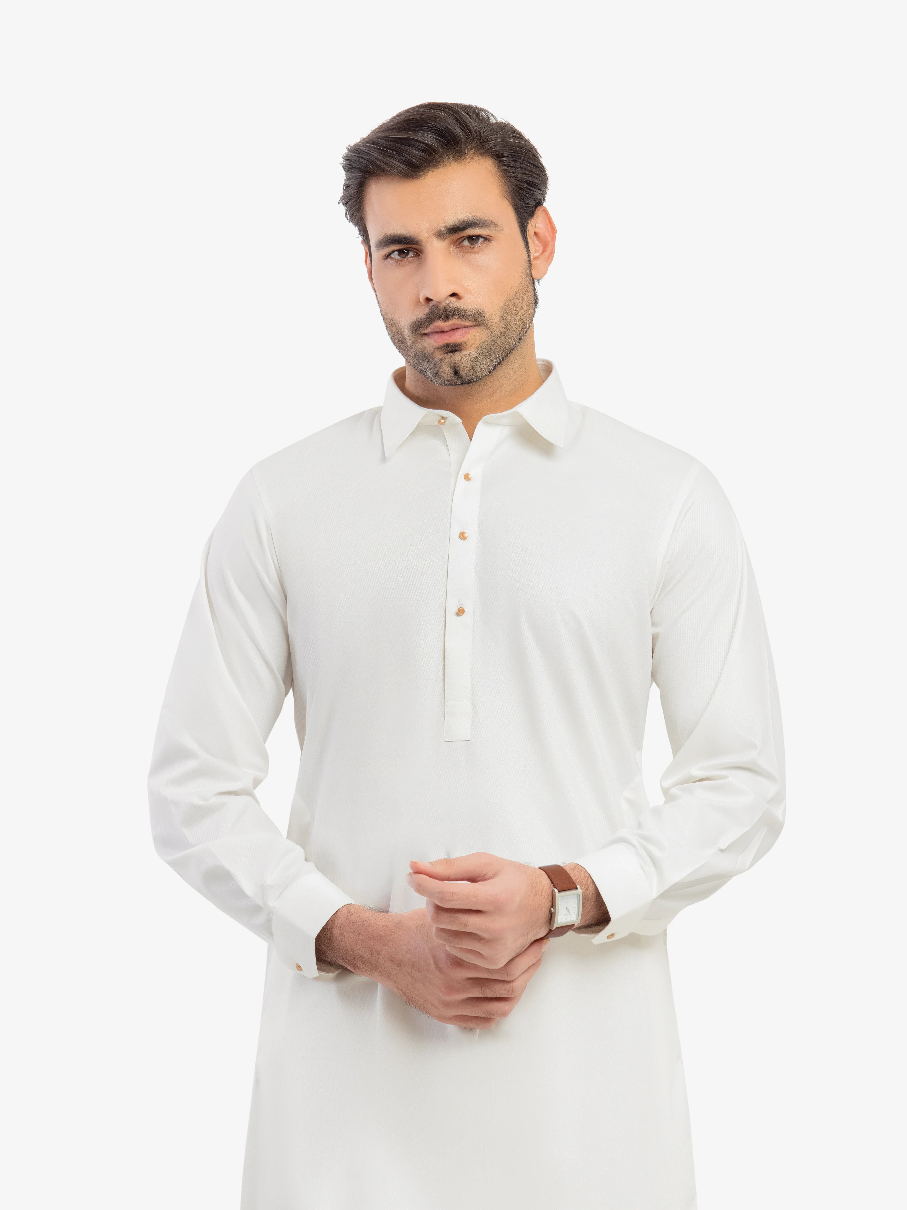 Off White Kurta Pajama Set