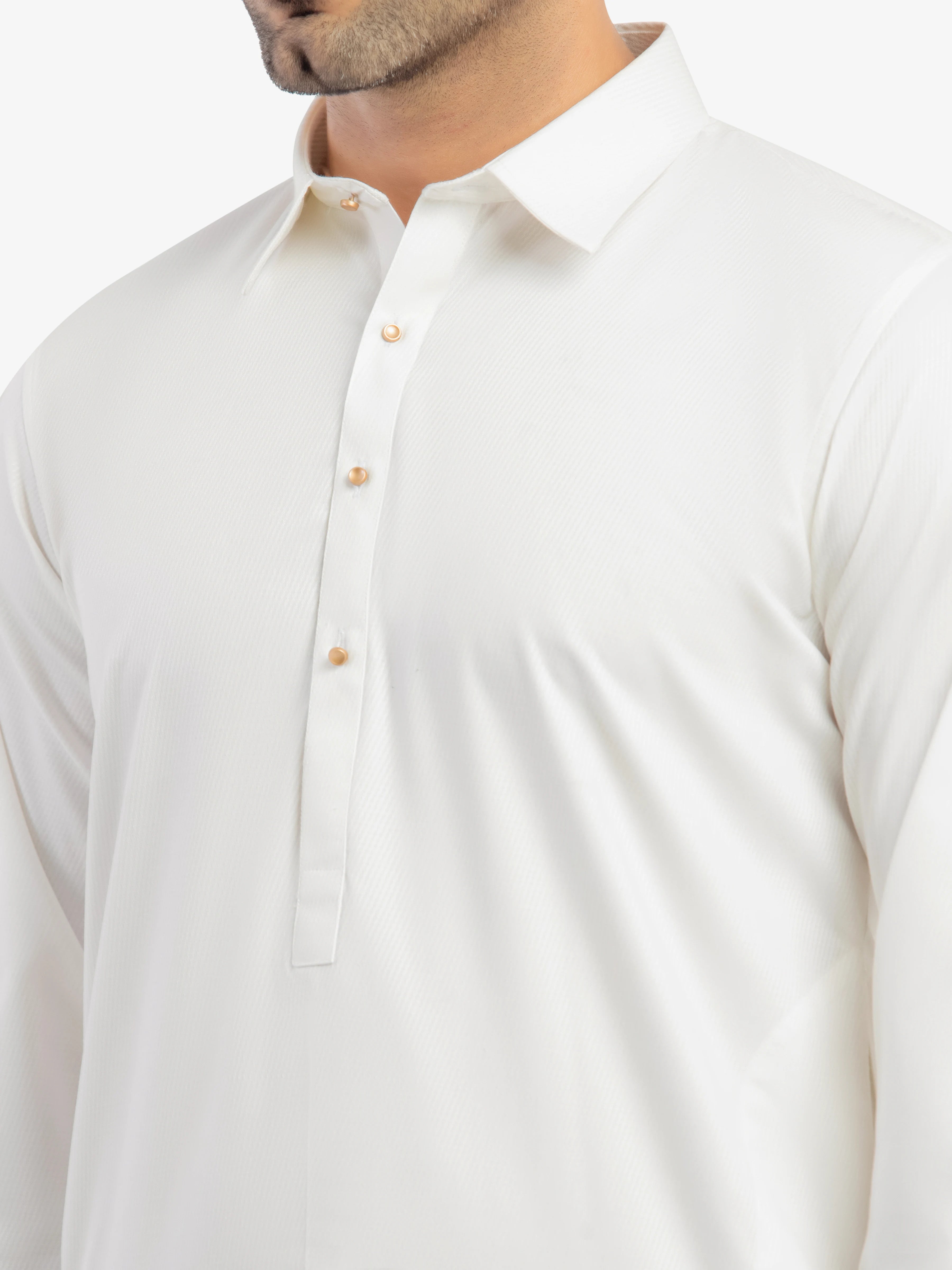 Off White Kurta Pajama Set