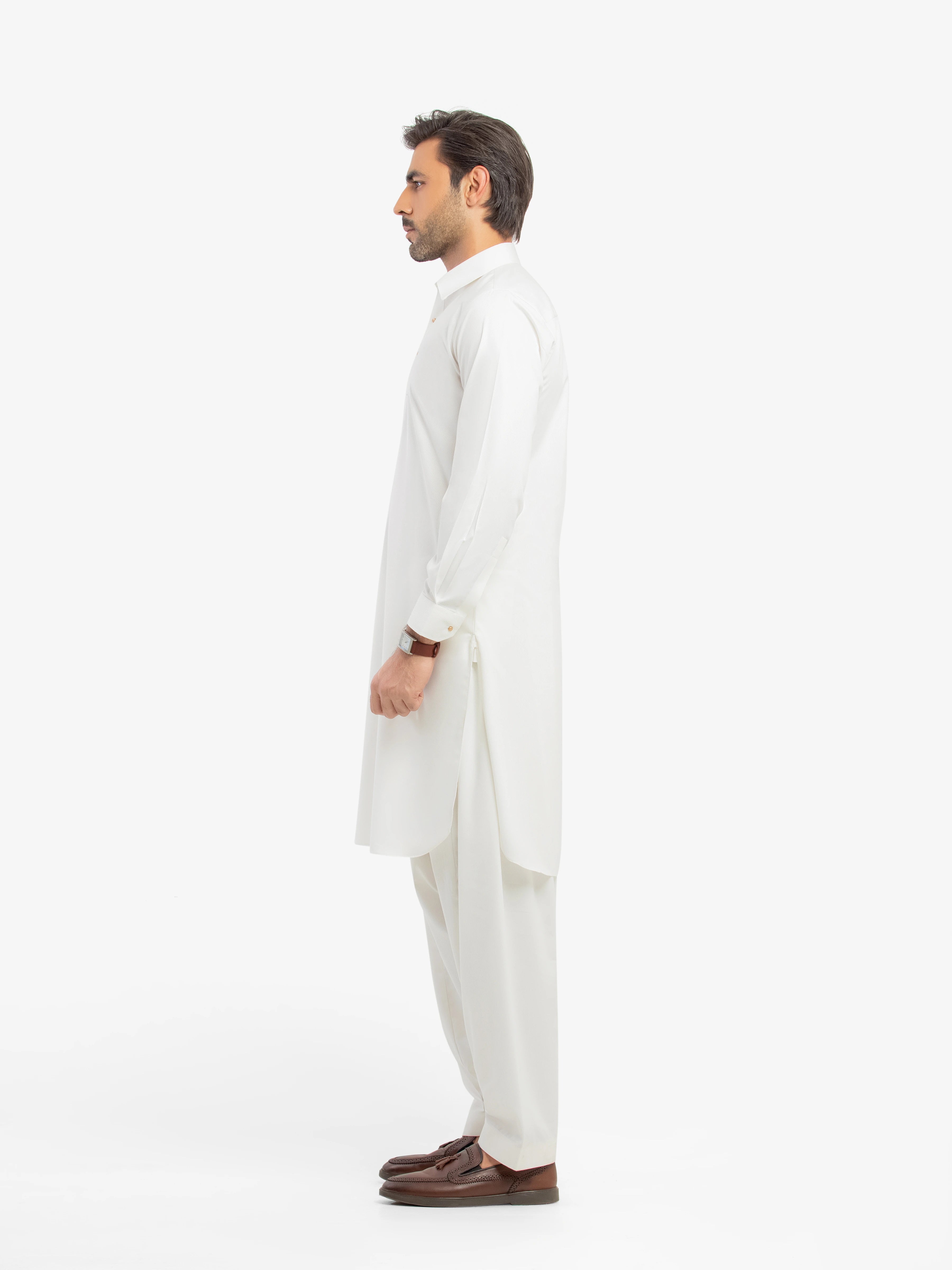 Off White Kurta Pajama Set