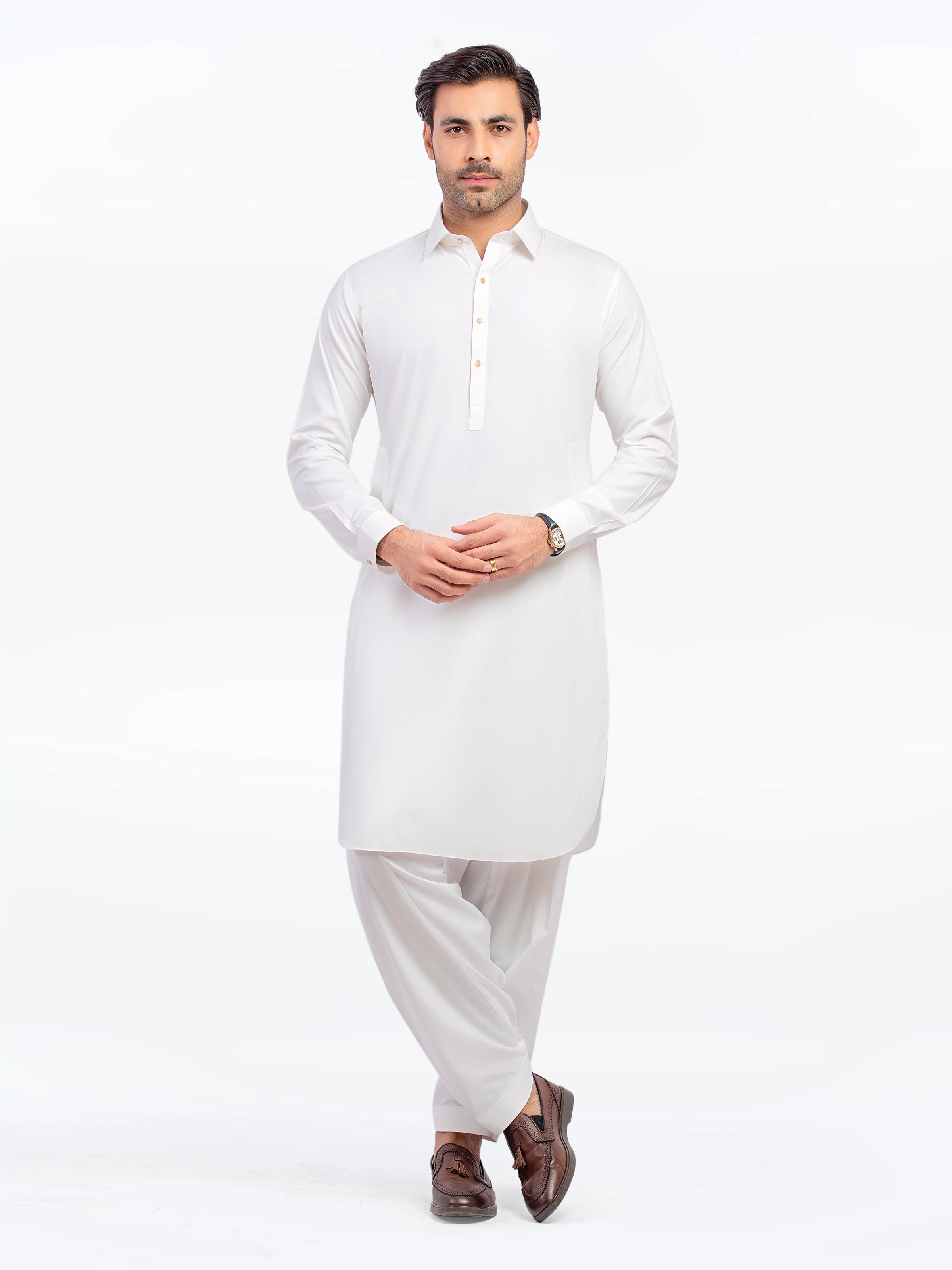 Off White Kurta Pajama Set