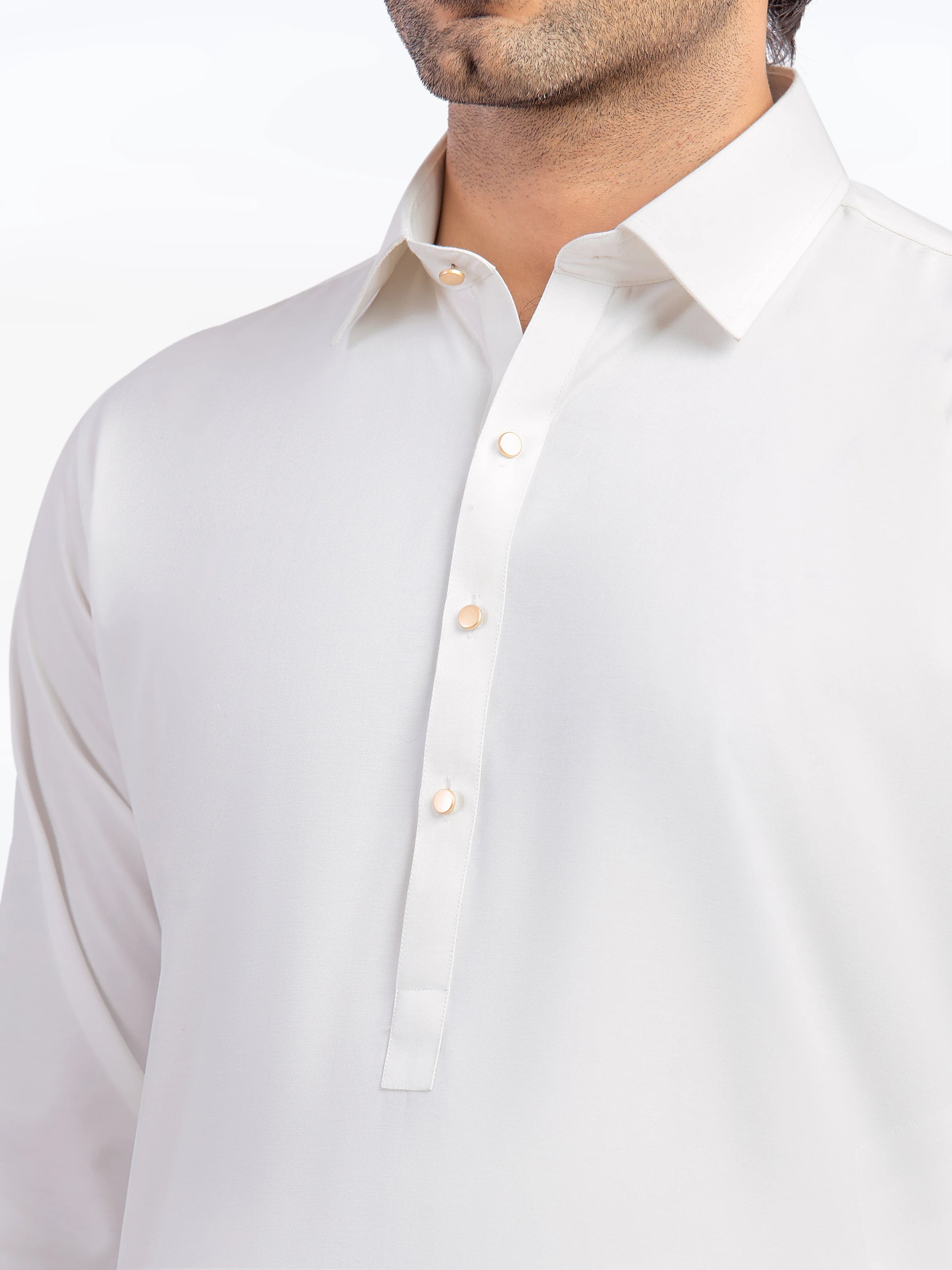 Off White Kurta Pajama Set