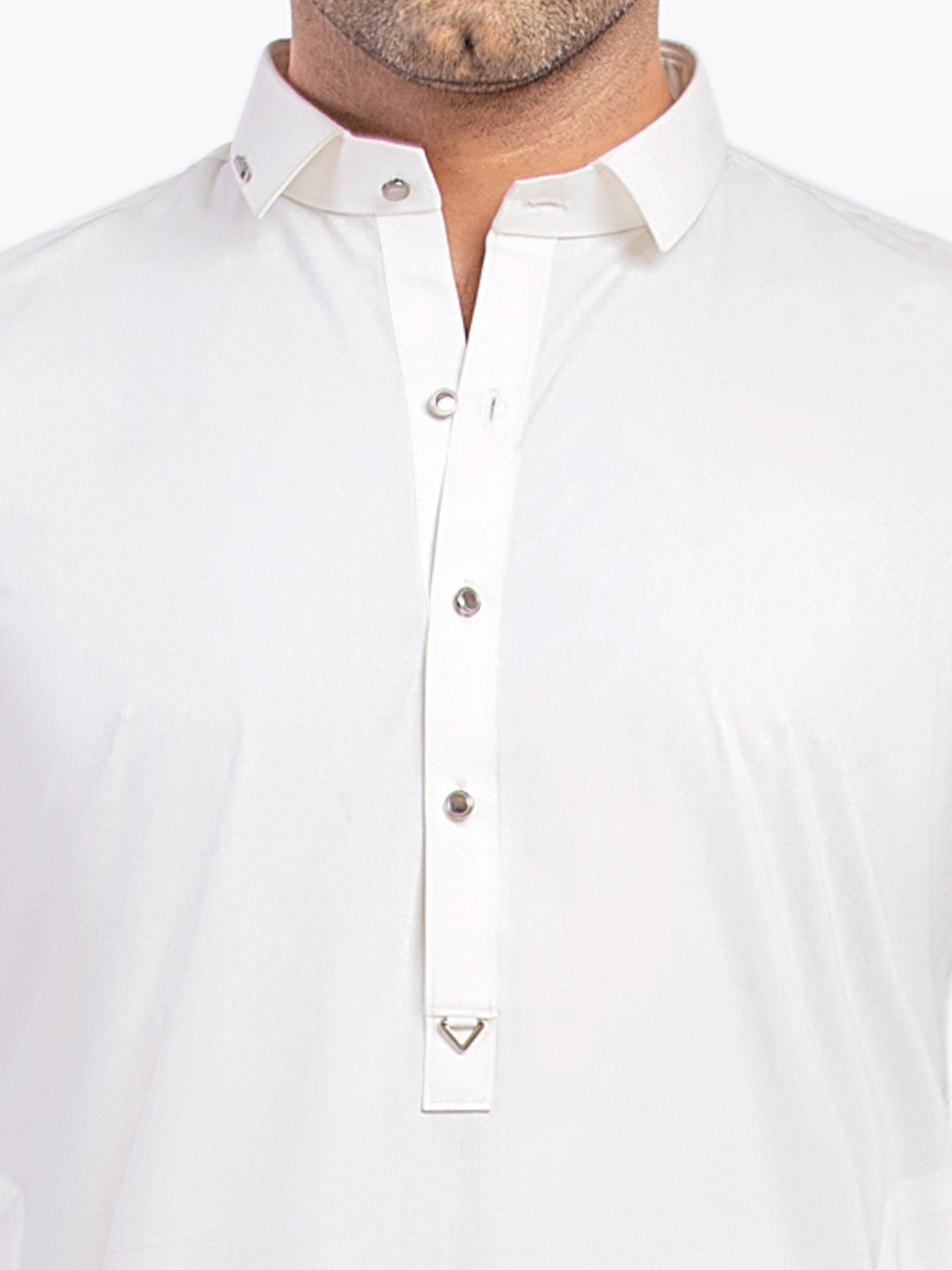 Off White Kurta Pajama Set