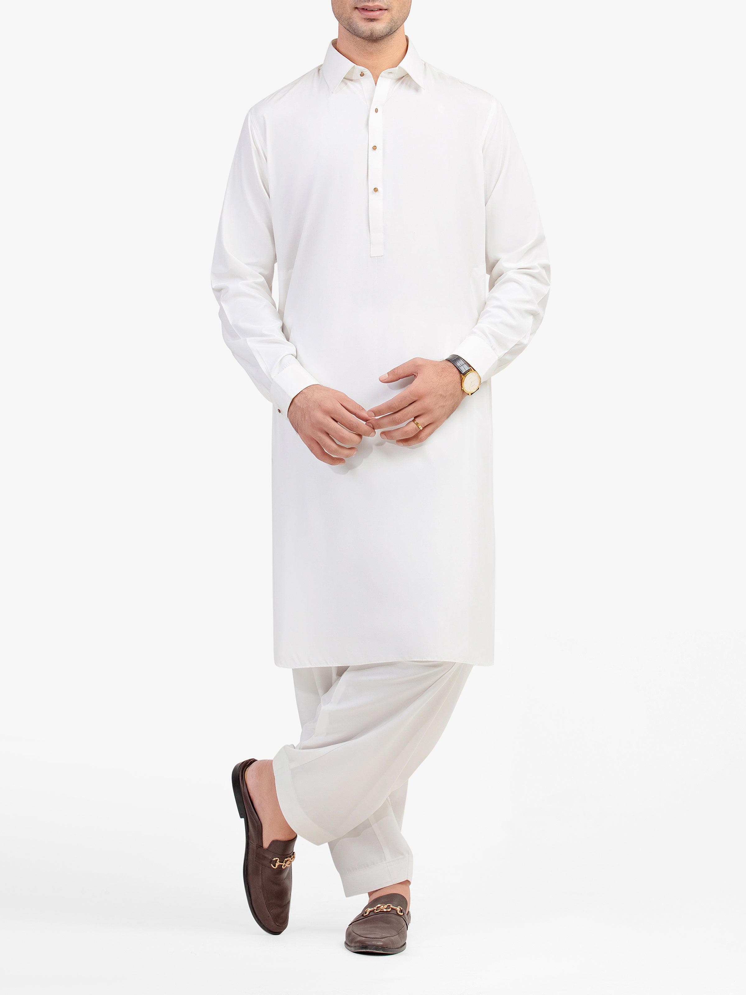 Off White Kurta Pajama Set