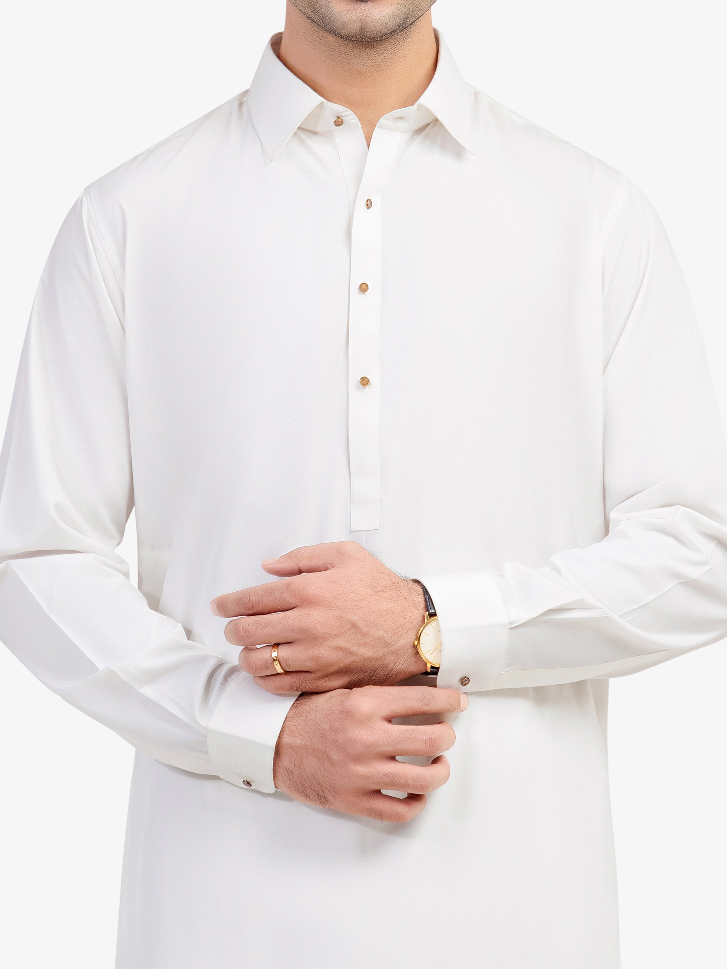Off White Kurta Pajama Set