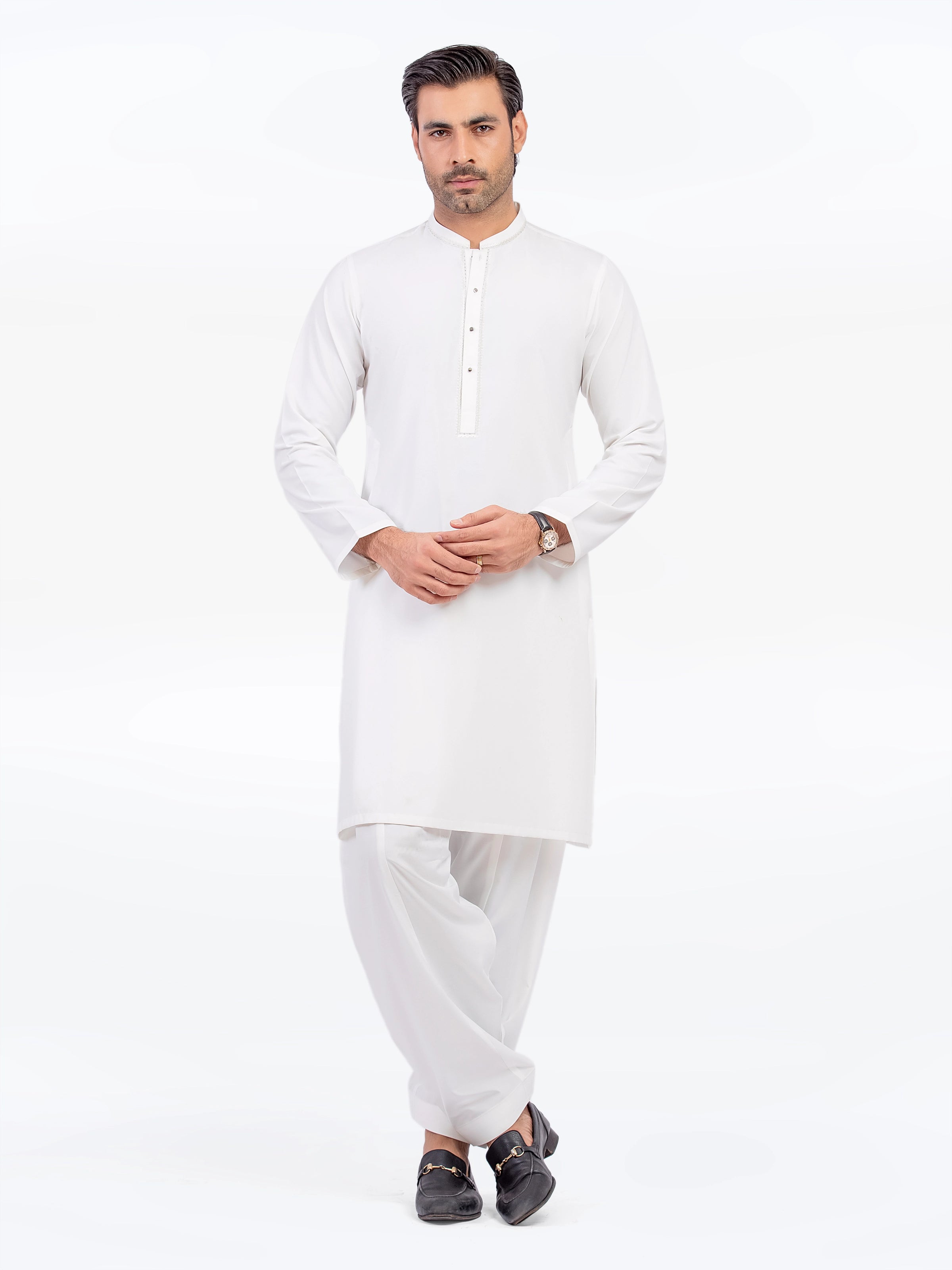 Off White Kurta Pajama Set