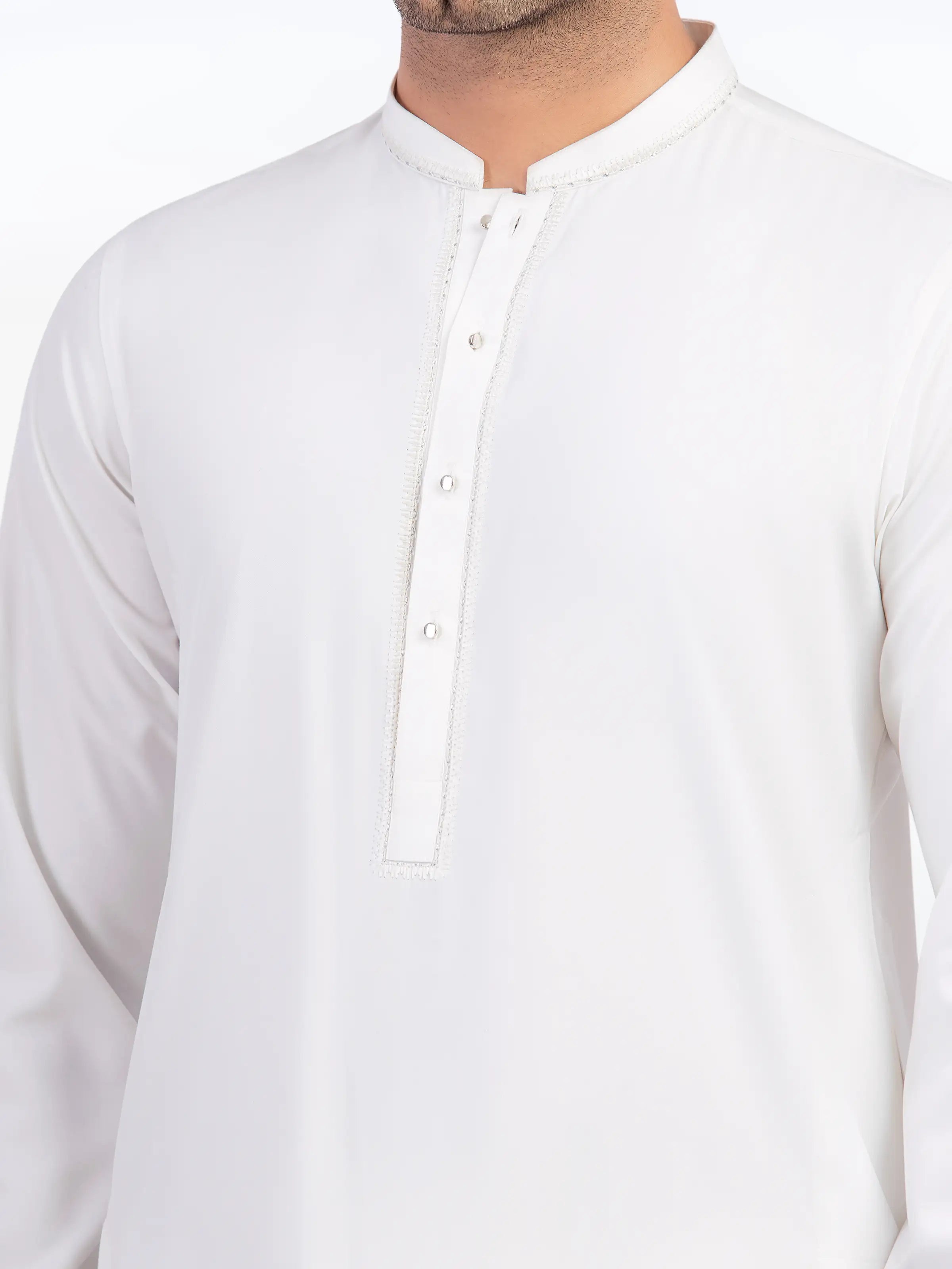 Off White Kurta Pajama Set