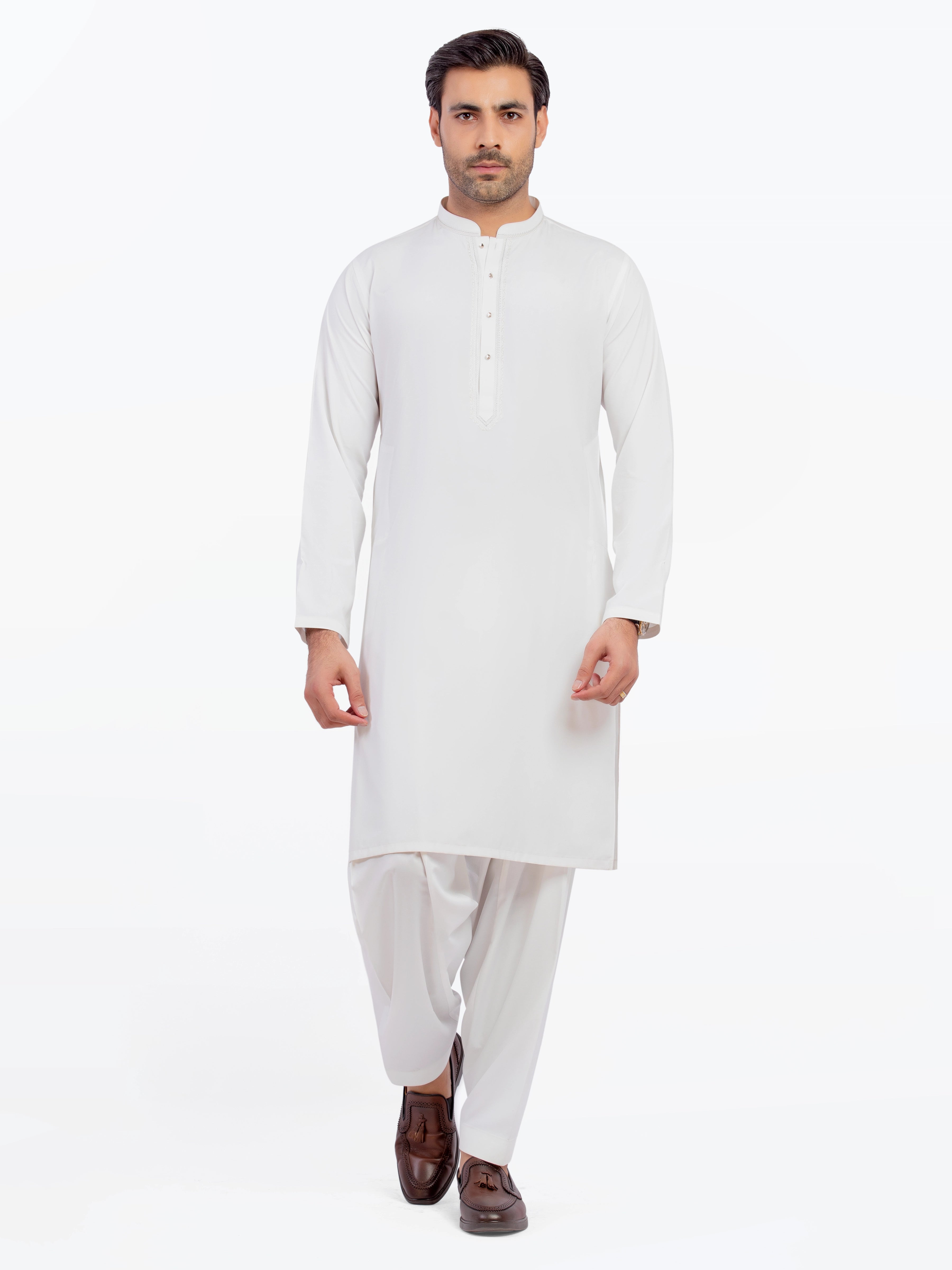 Off White Kurta Pajama Set