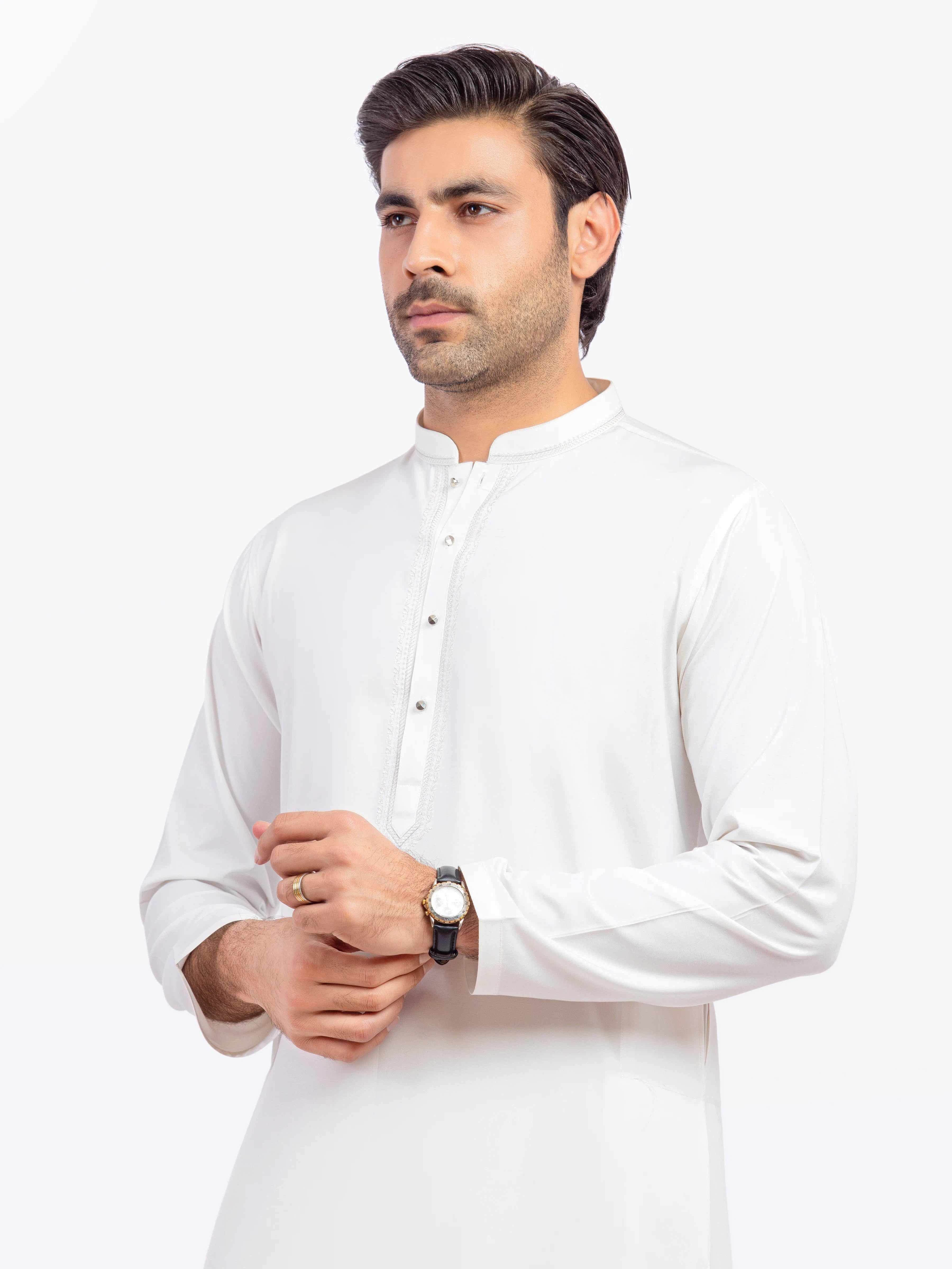 Off White Kurta Pajama Set