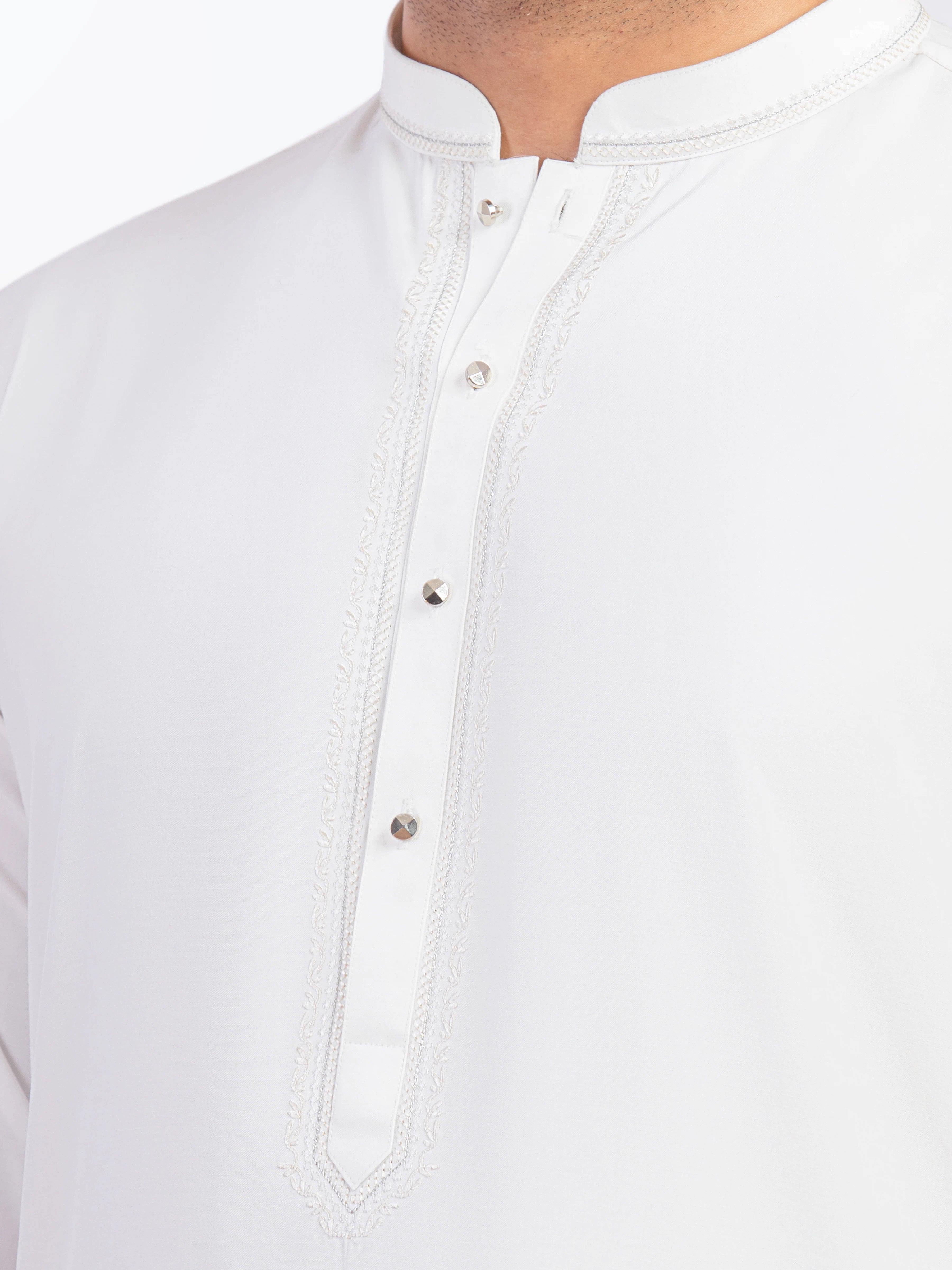 Off White Kurta Pajama Set