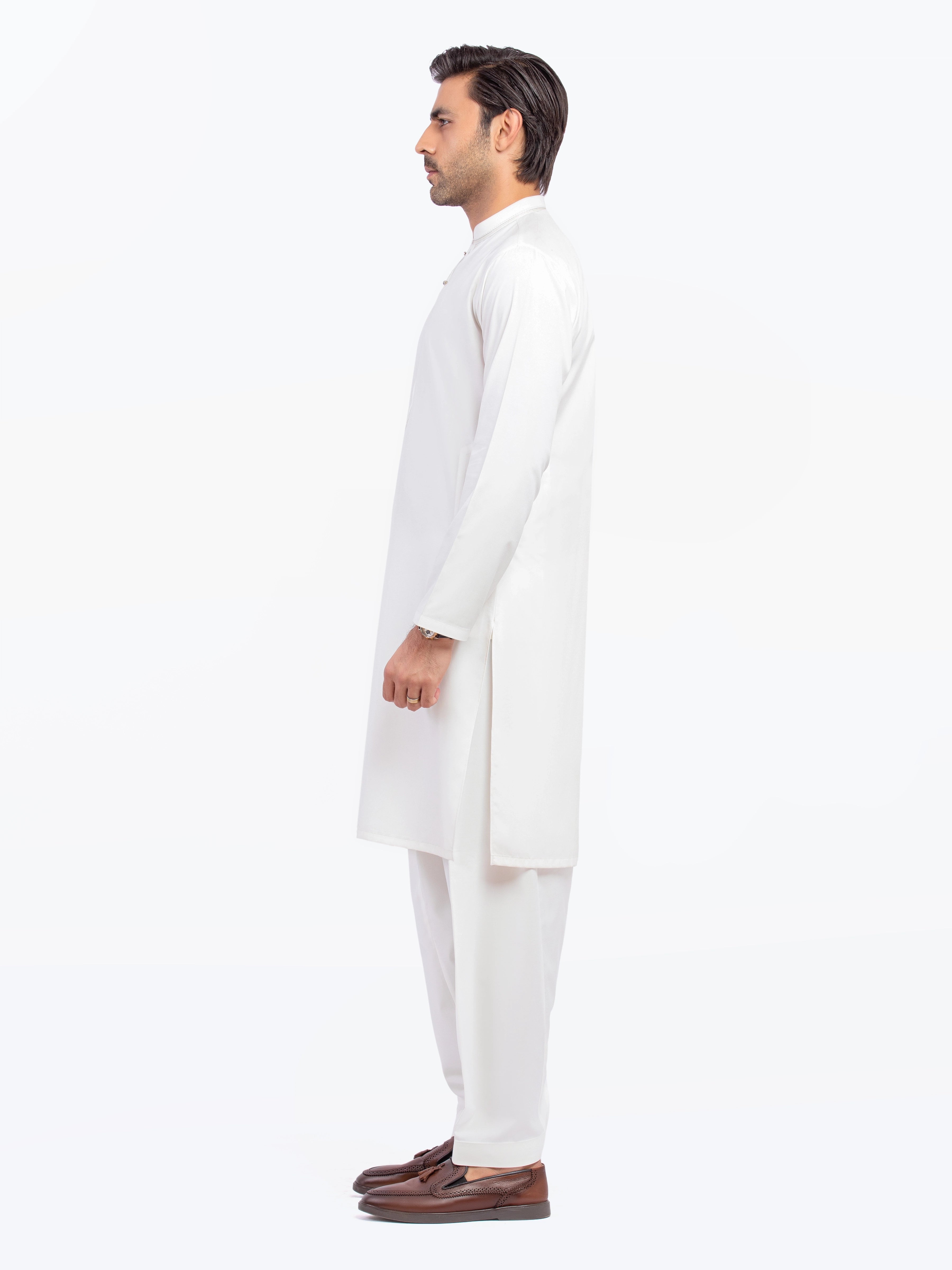Off White Kurta Pajama Set