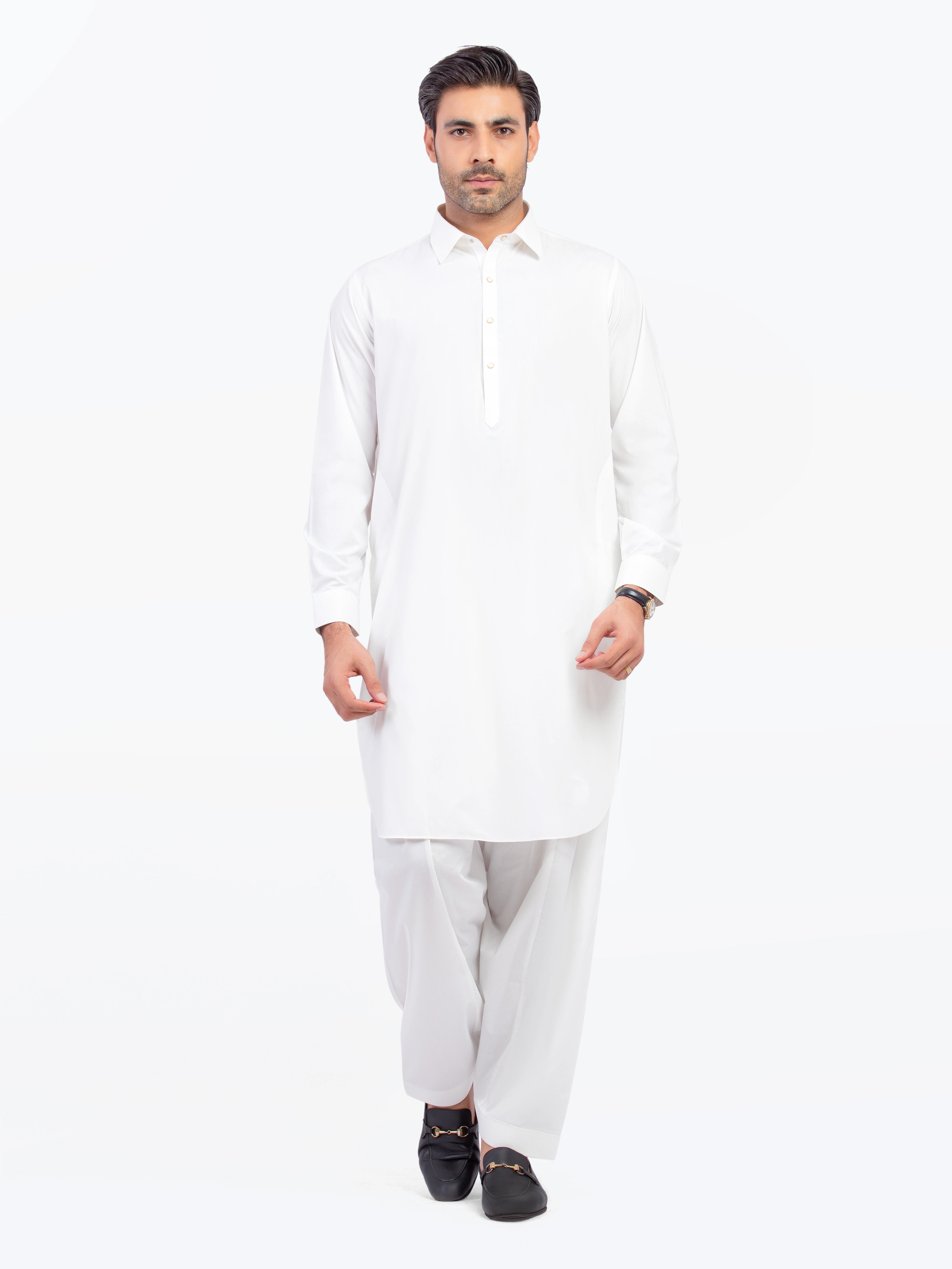 Off White Kurta Pajama Set