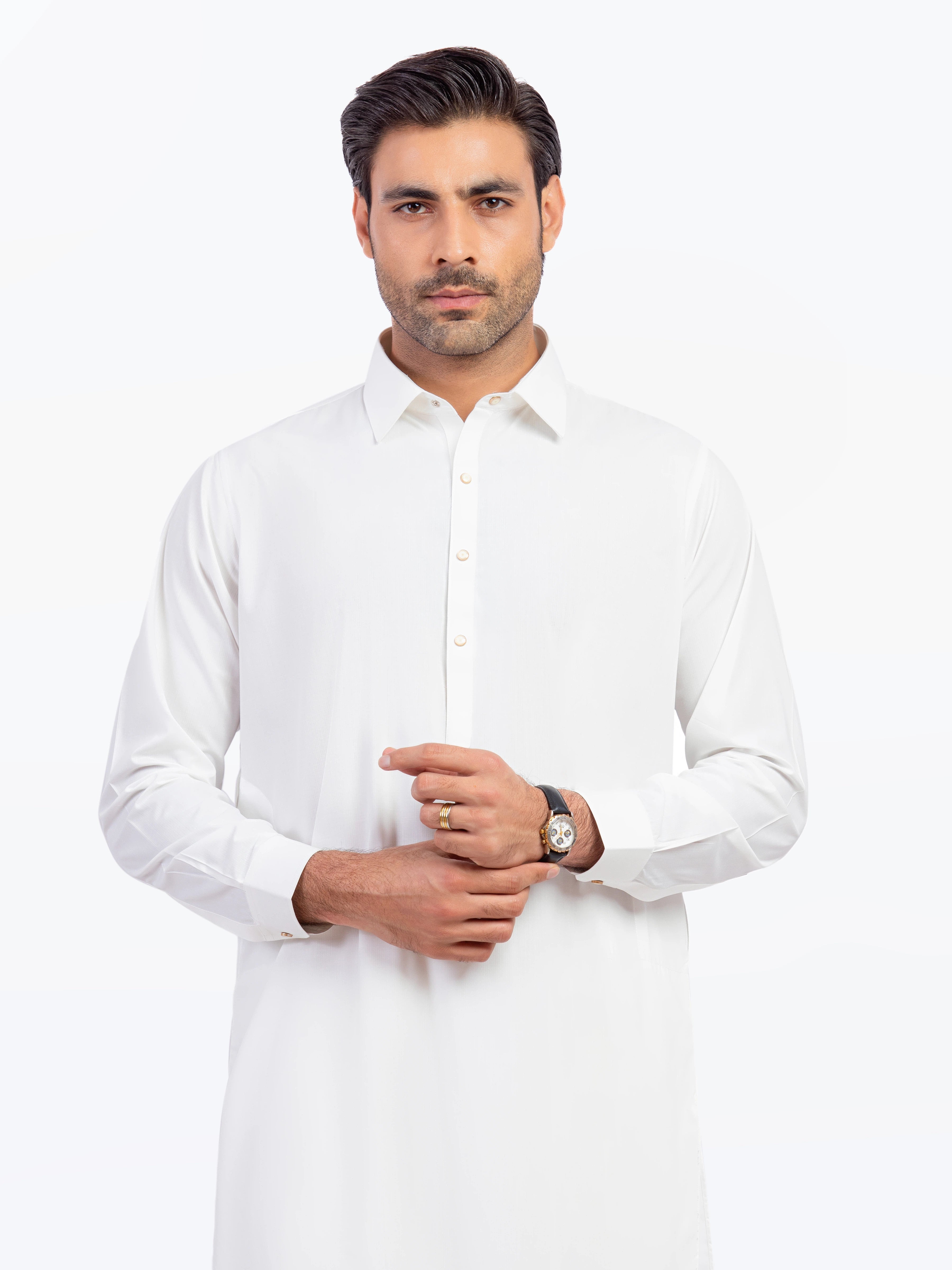 Off White Kurta Pajama Set