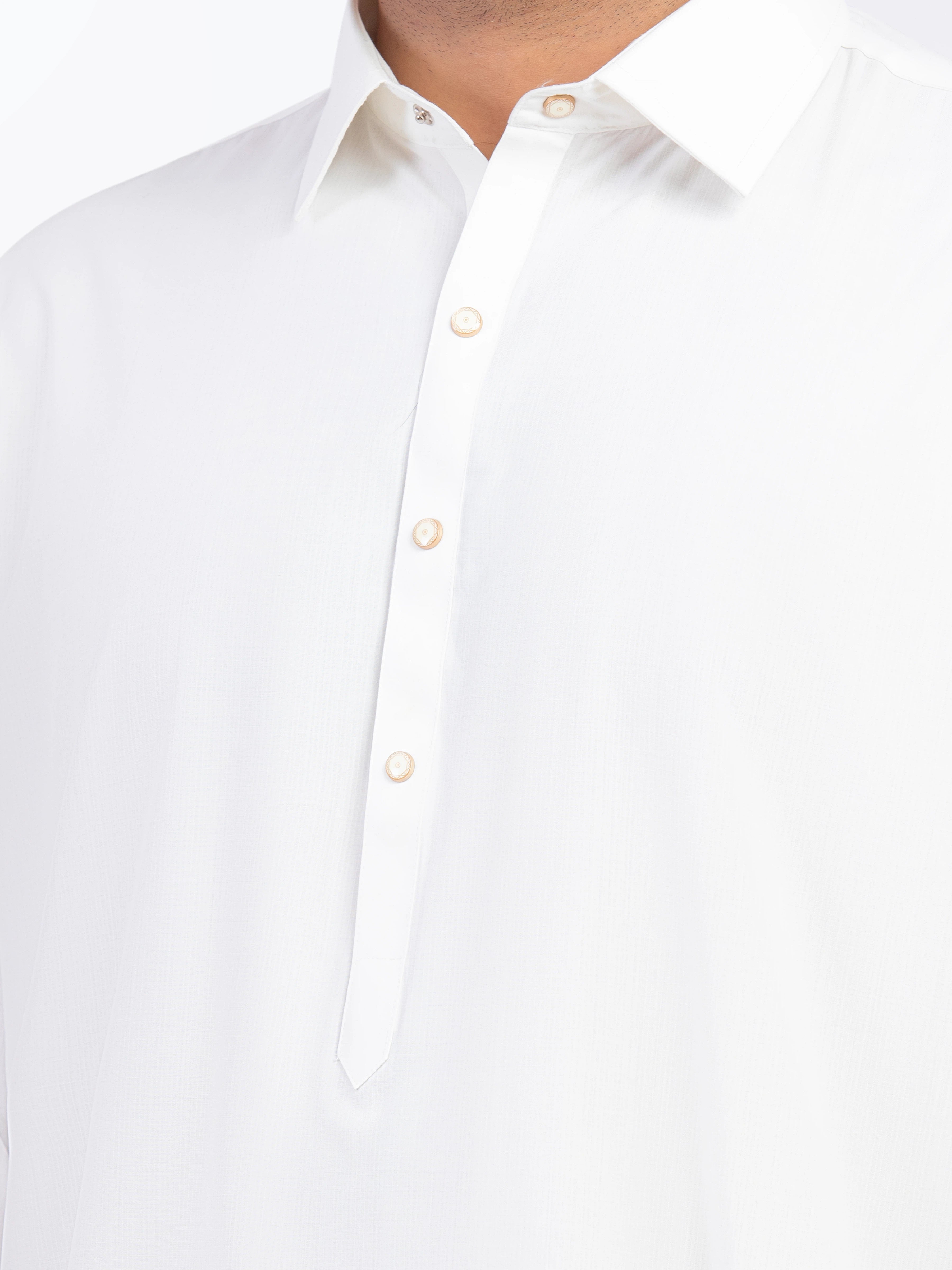 Off White Kurta Pajama Set
