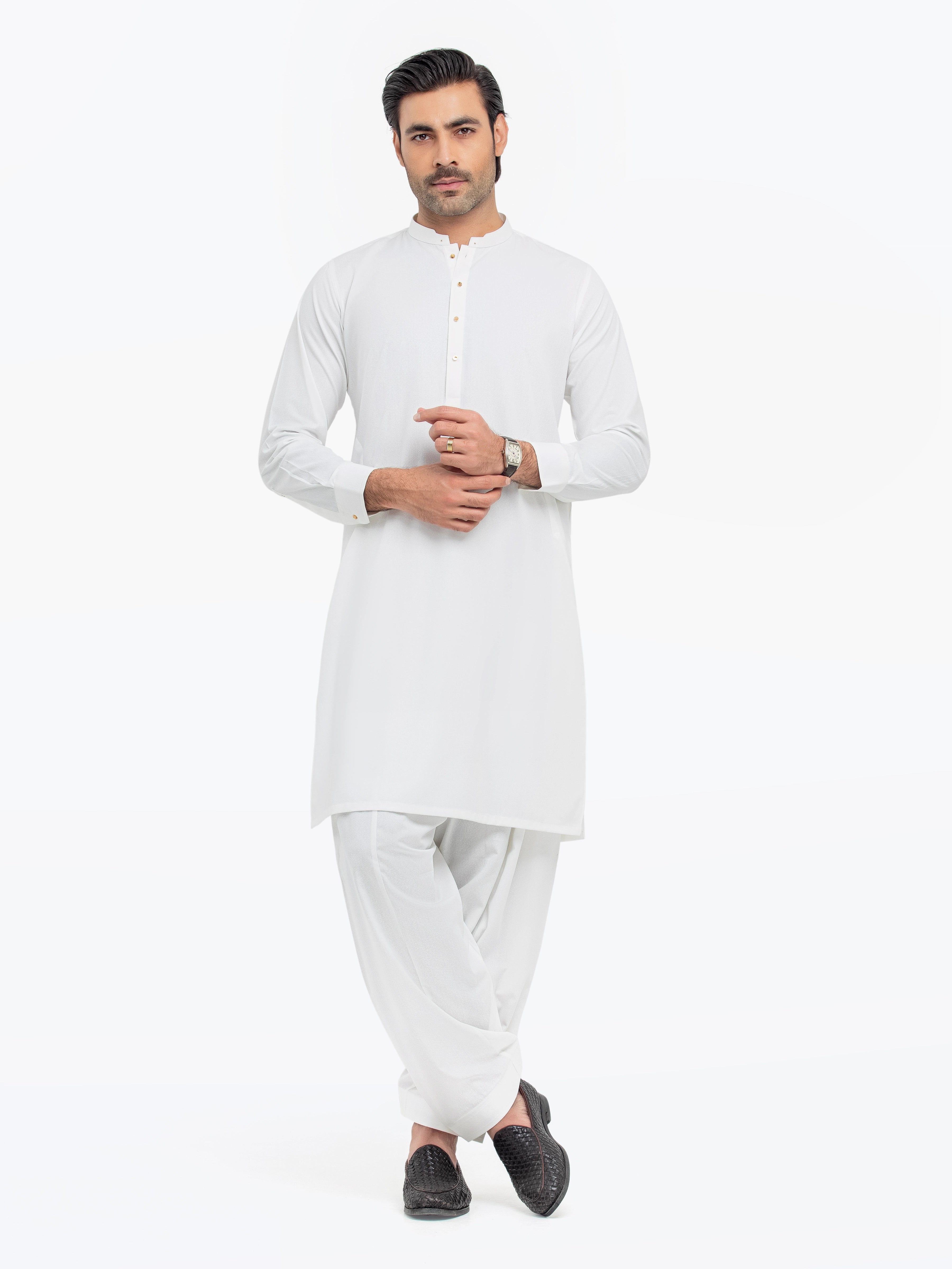Off White Kurta Pajama Set
