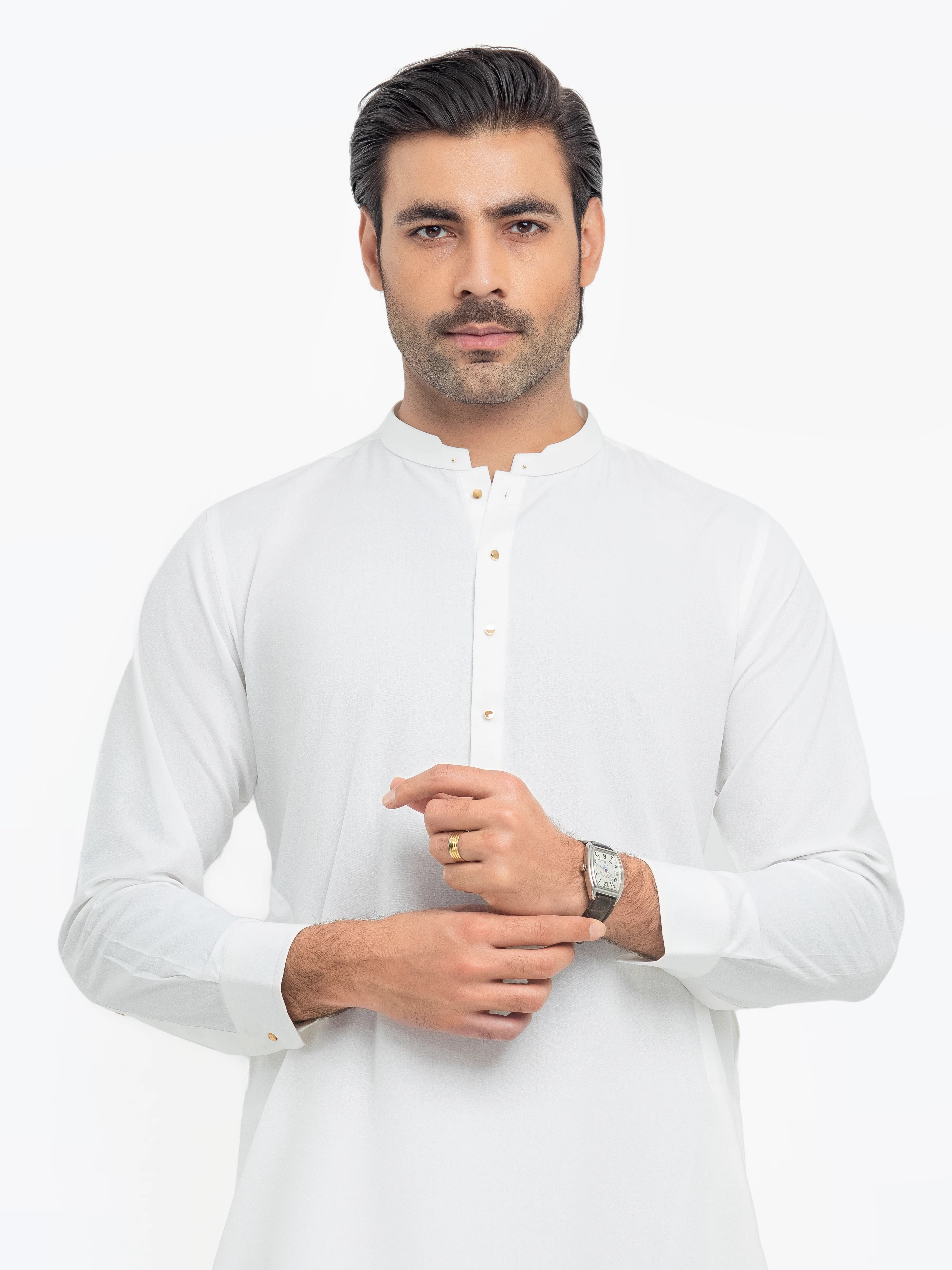 Off White Kurta Pajama Set
