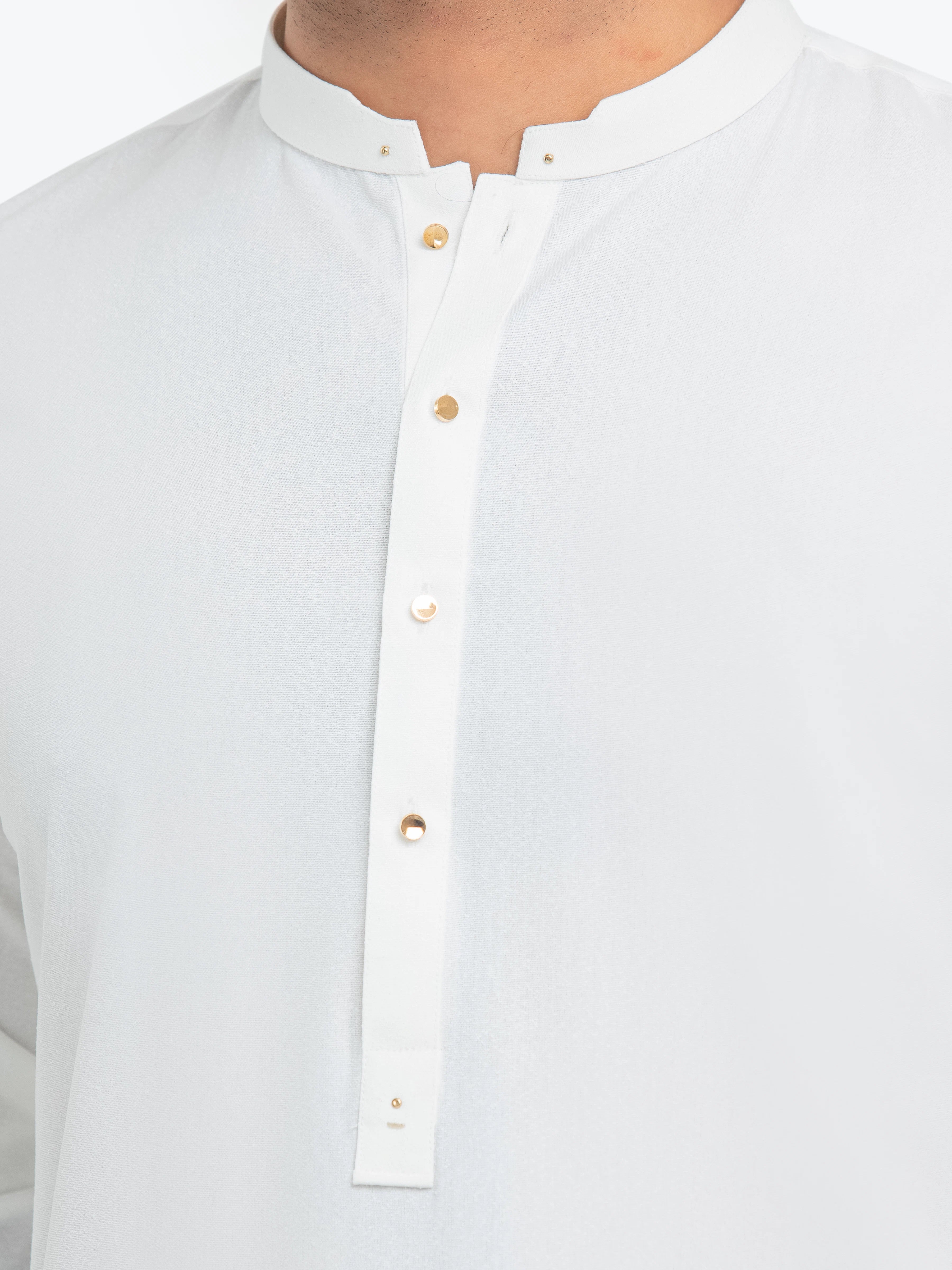 Off White Kurta Pajama Set