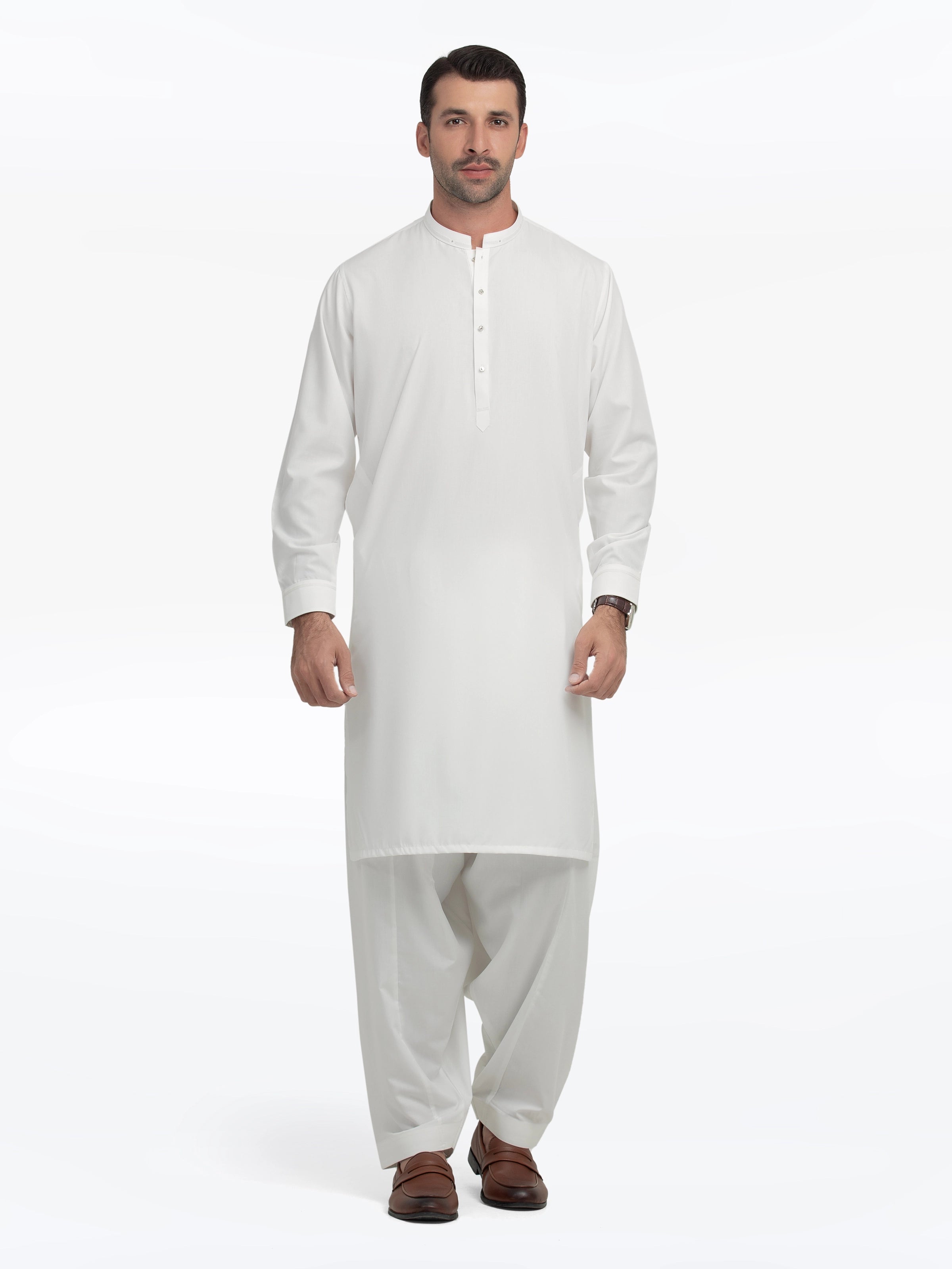 Off White Kurta Pajama Set