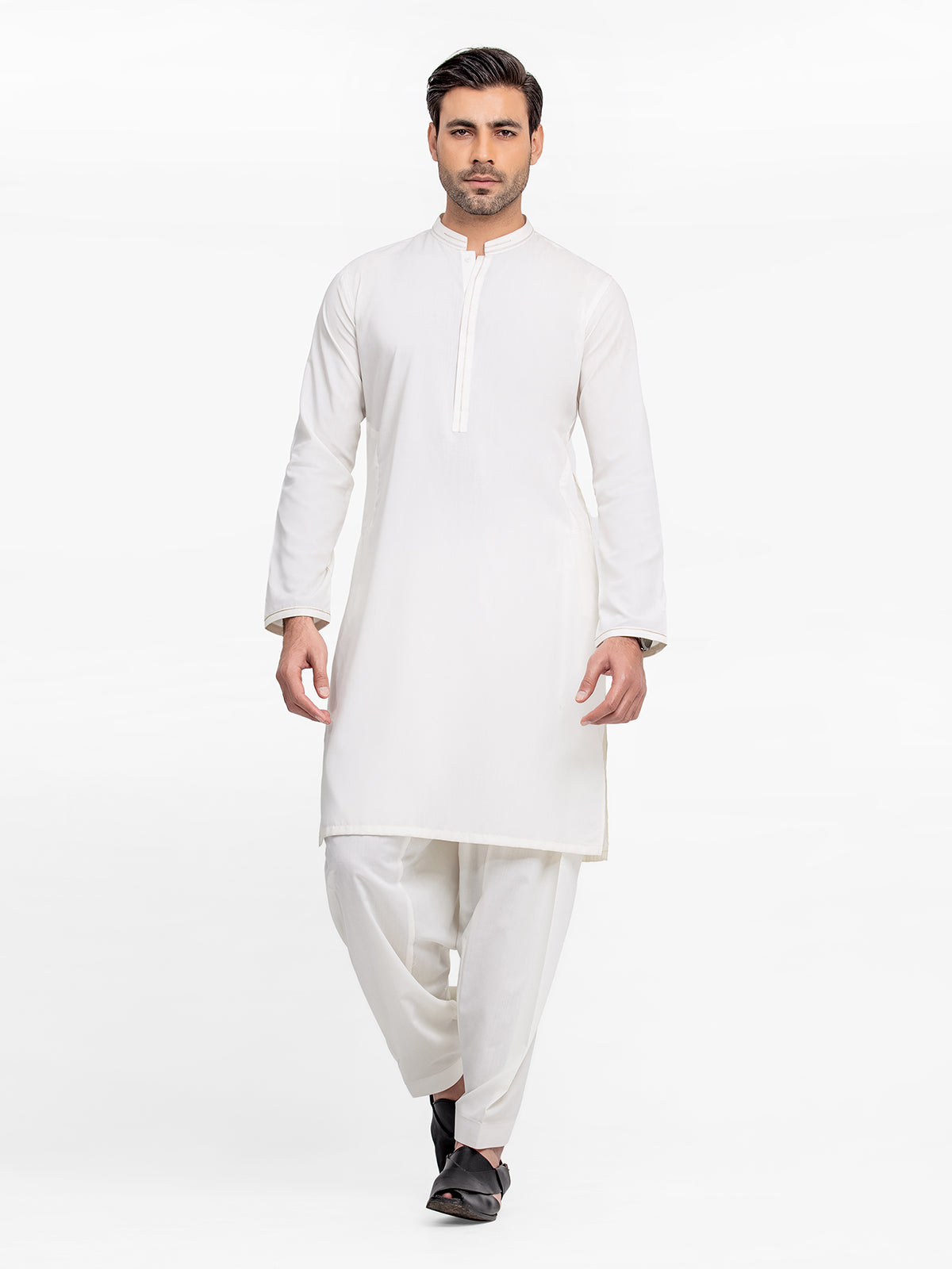 Off White Kurta Pajama Set