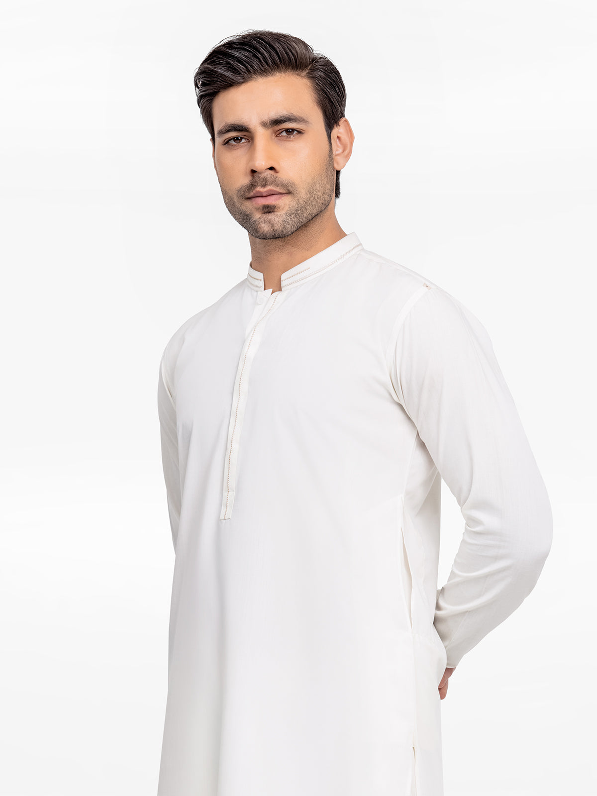 Off White Kurta Pajama Set
