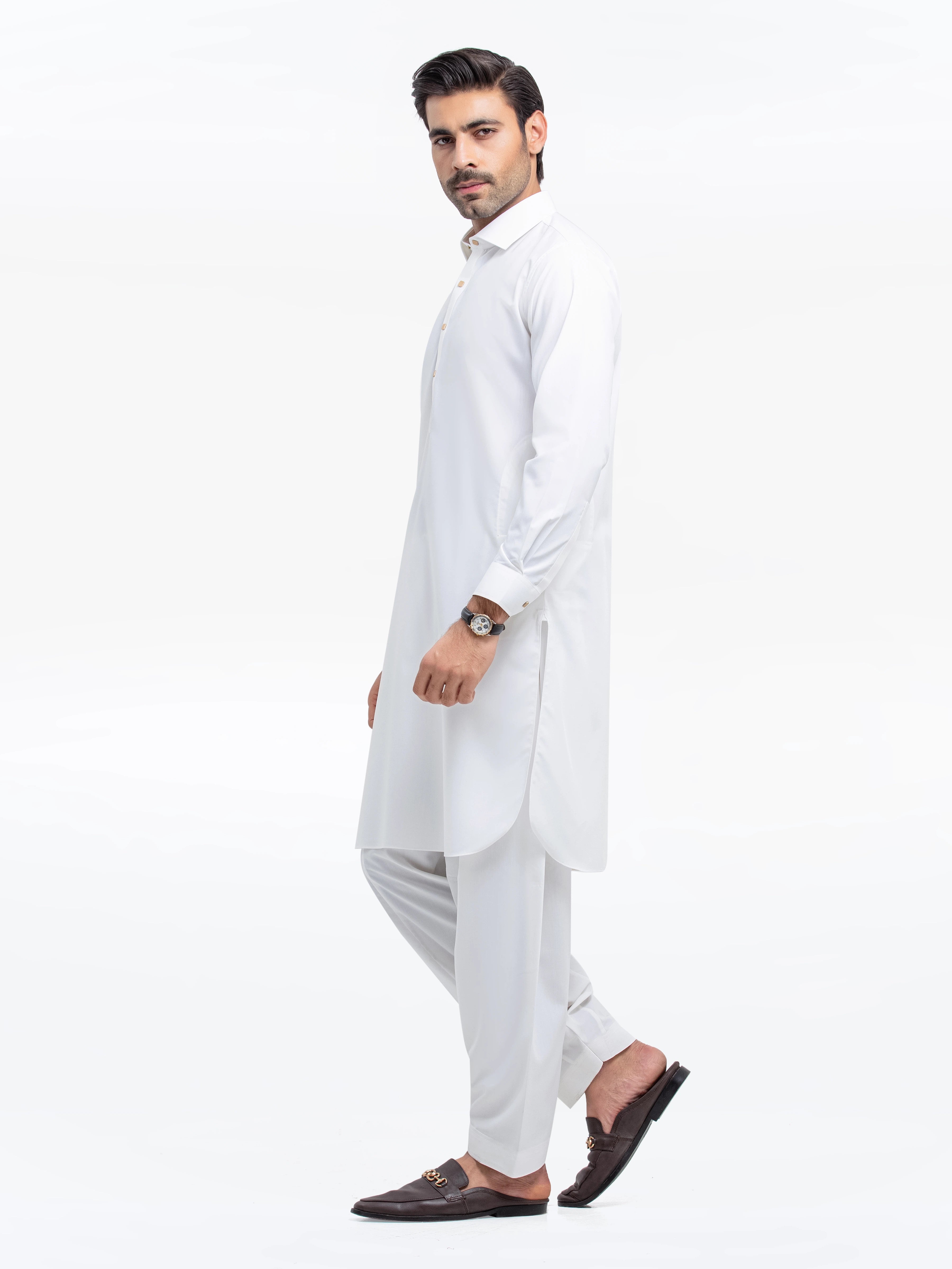 Off White Kurta Pajama Set
