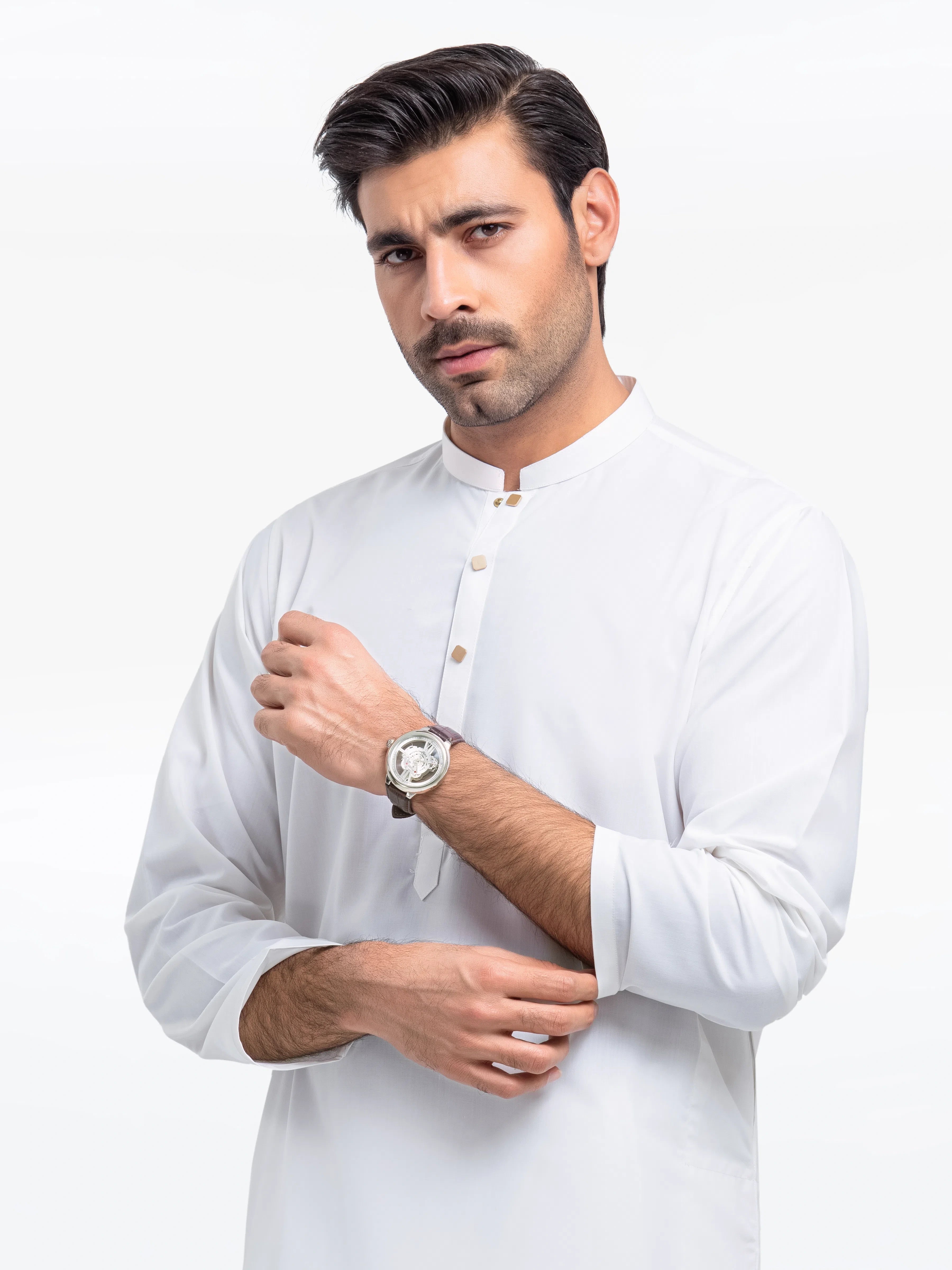 Off White Kurta Pajama Set