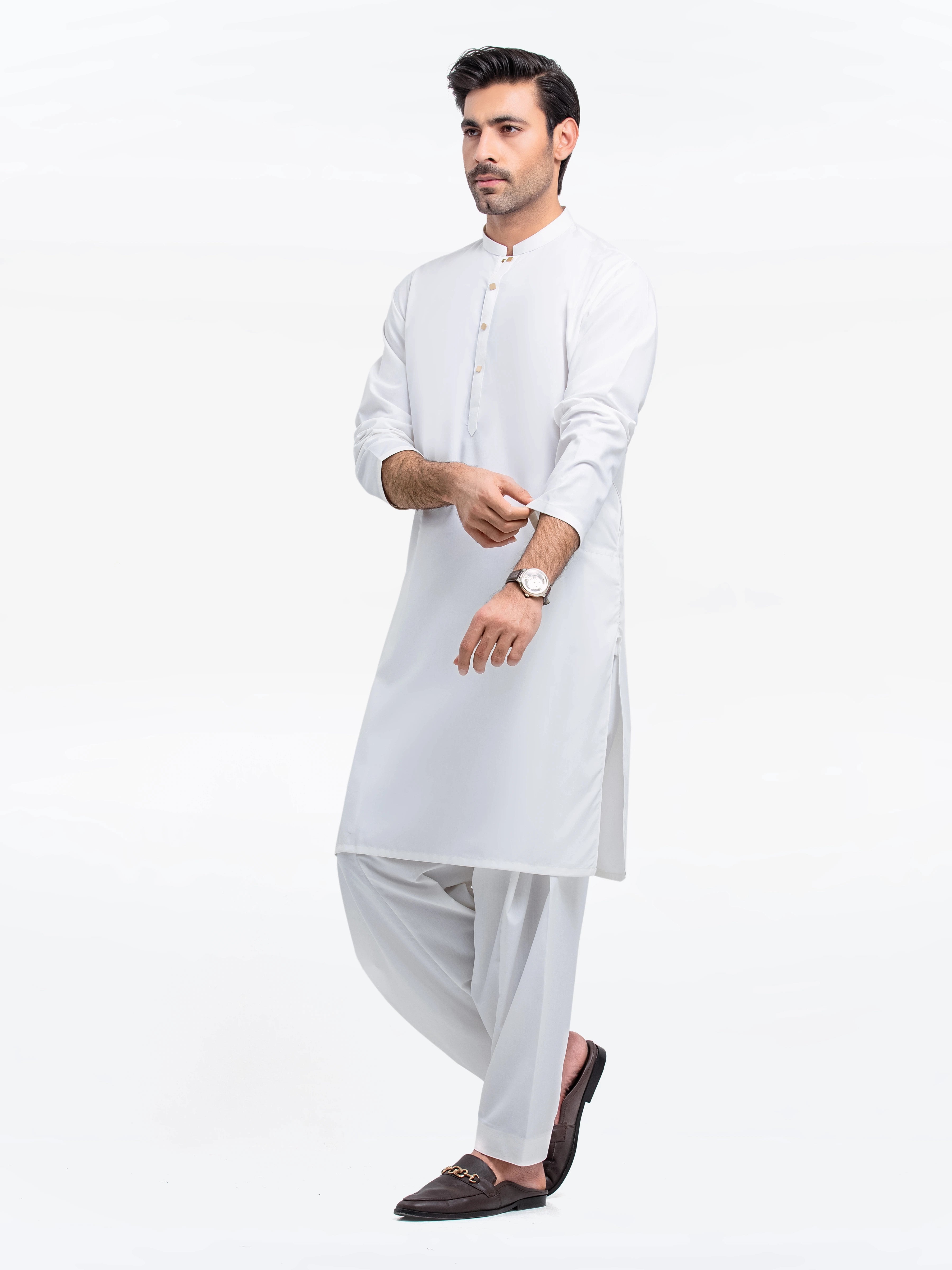 Off White Kurta Pajama Set