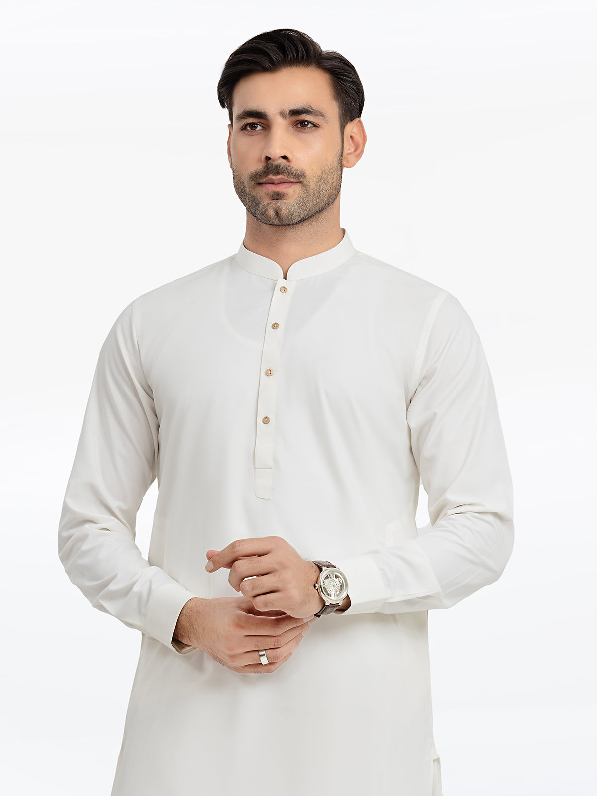 Off White Kurta Pajama Set