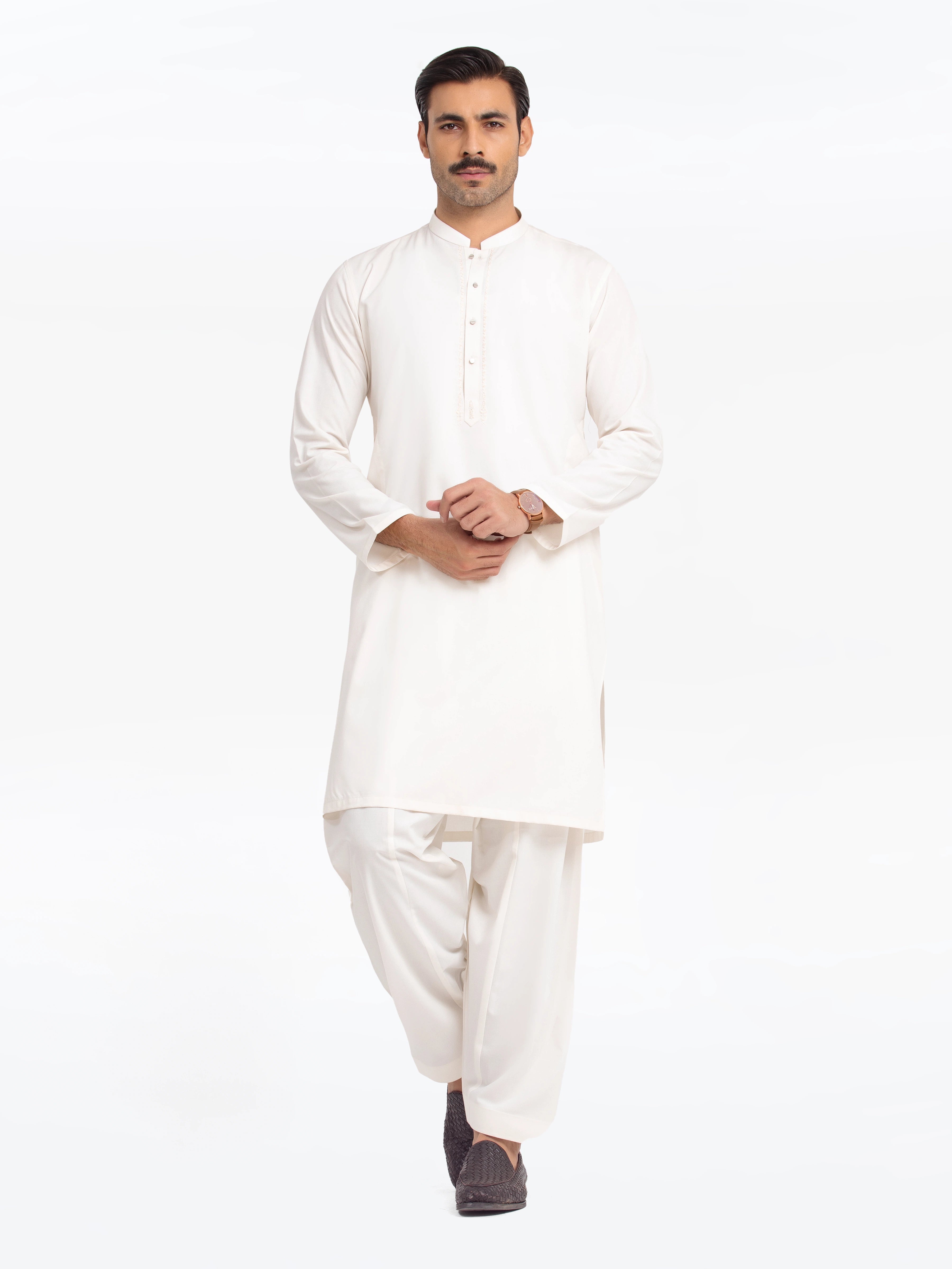 Off White Kurta Pajama Set