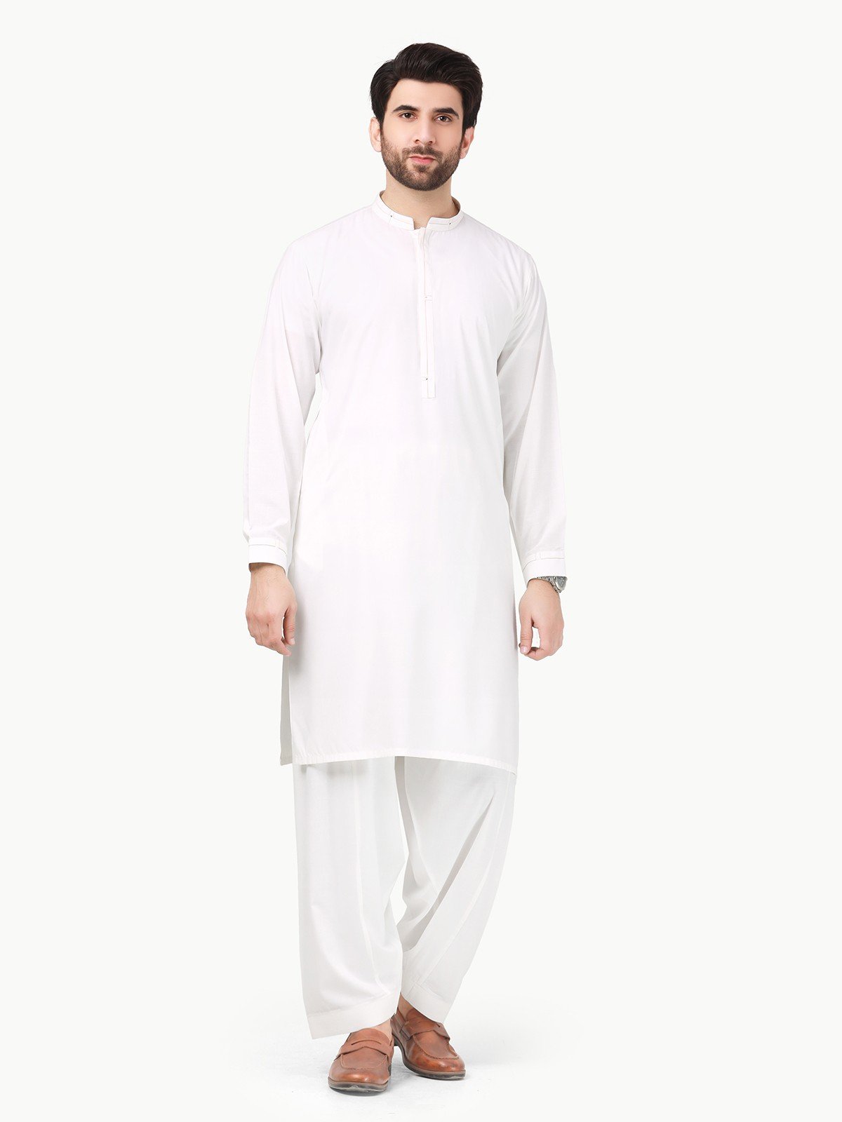Off White Kurta Pajama Set