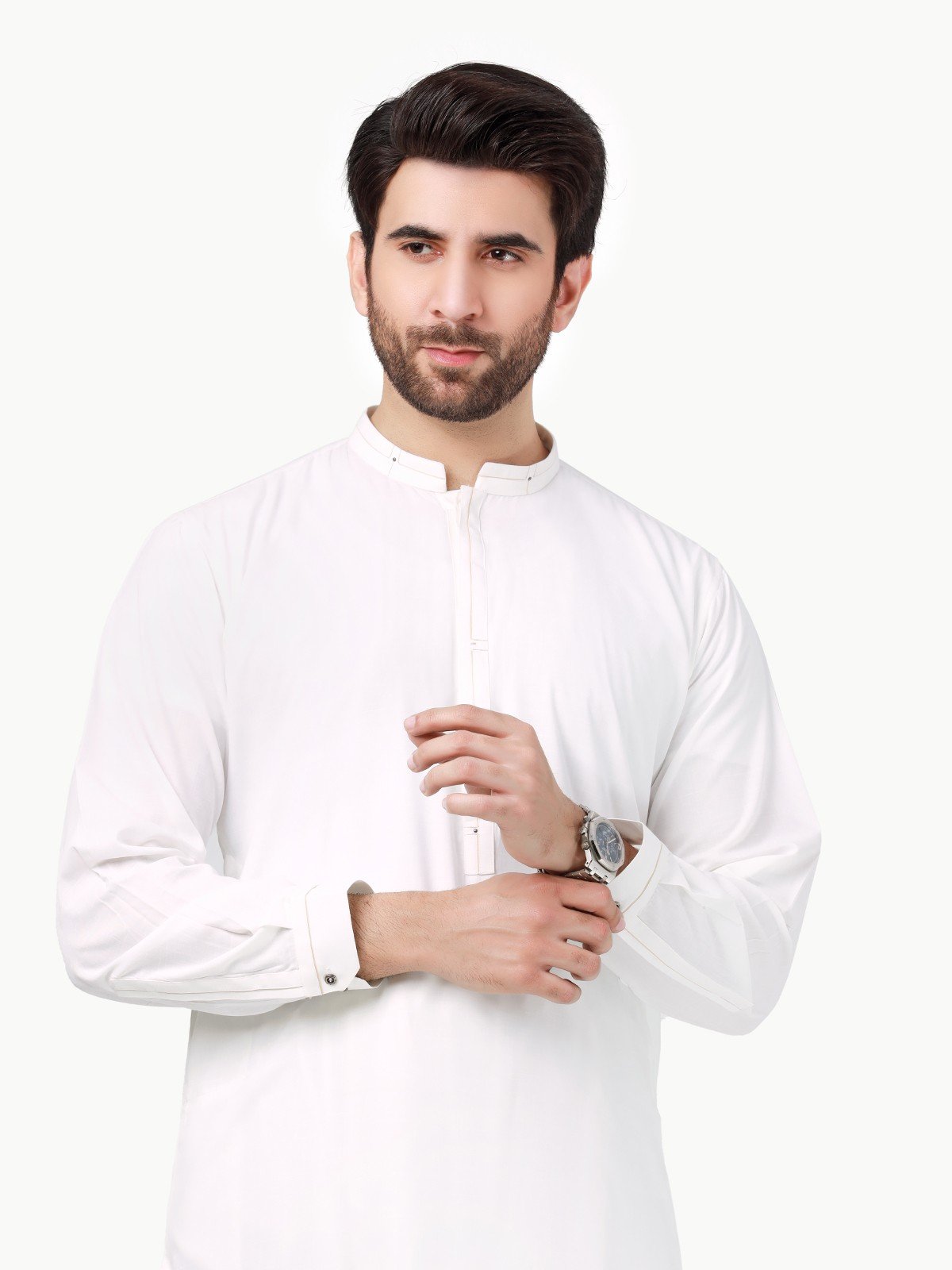Off White Kurta Pajama Set