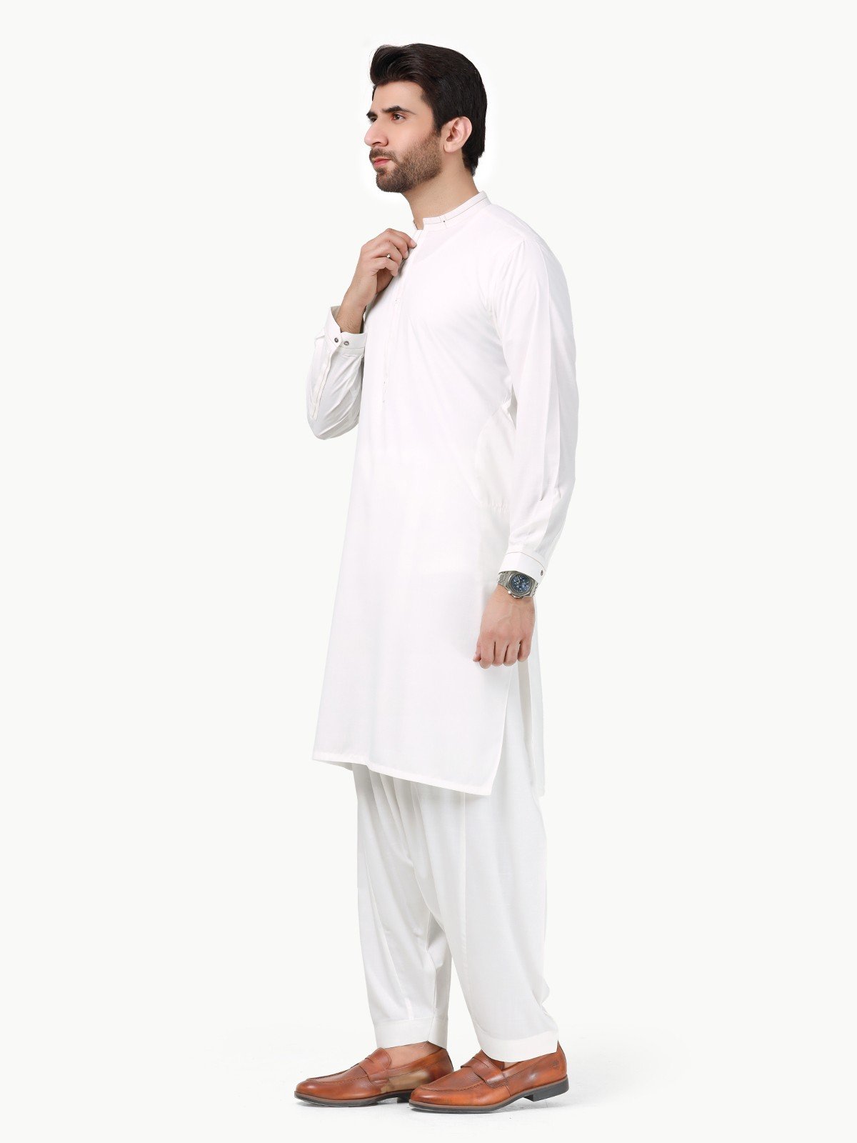 Off White Kurta Pajama Set