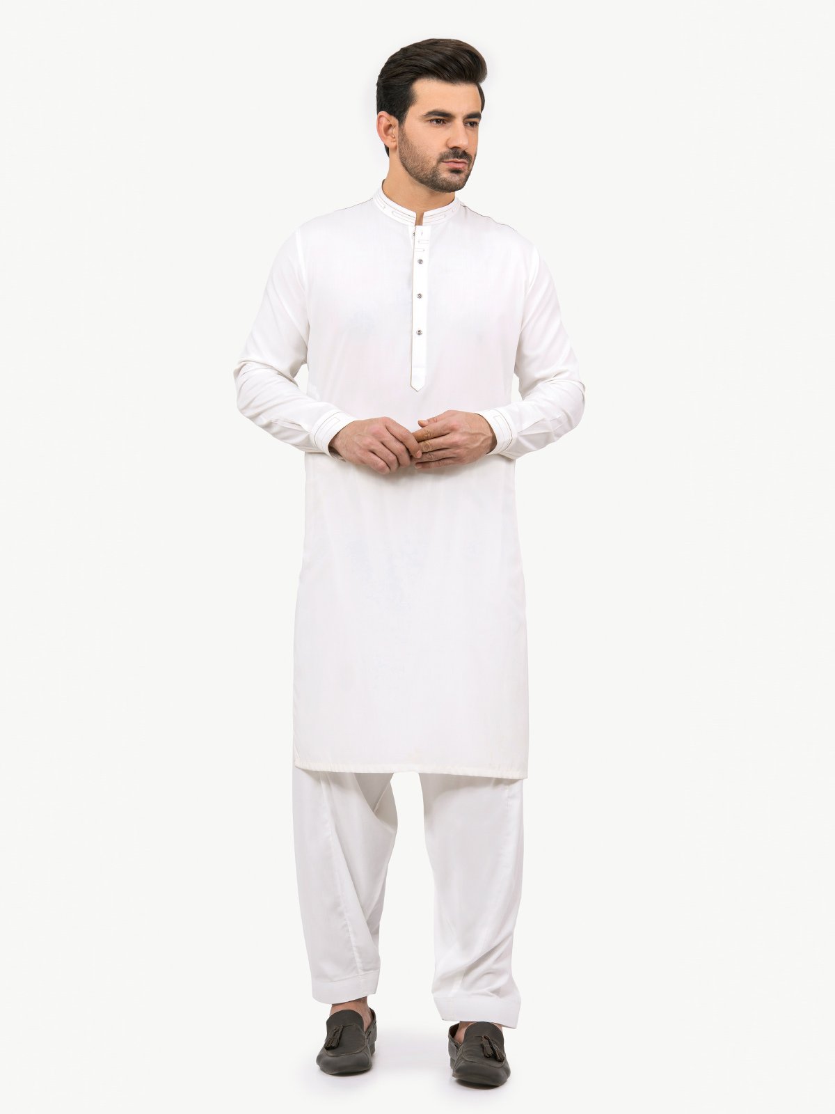 Off White Kurta Pajama Set