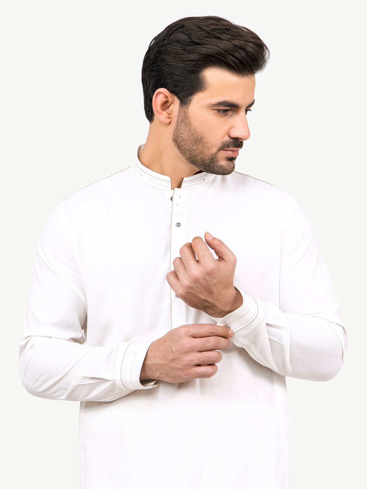 Off White Kurta Pajama Set