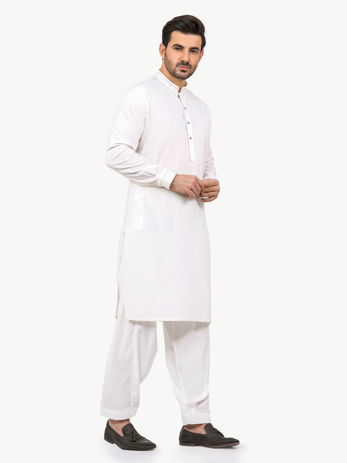 Off White Kurta Pajama Set